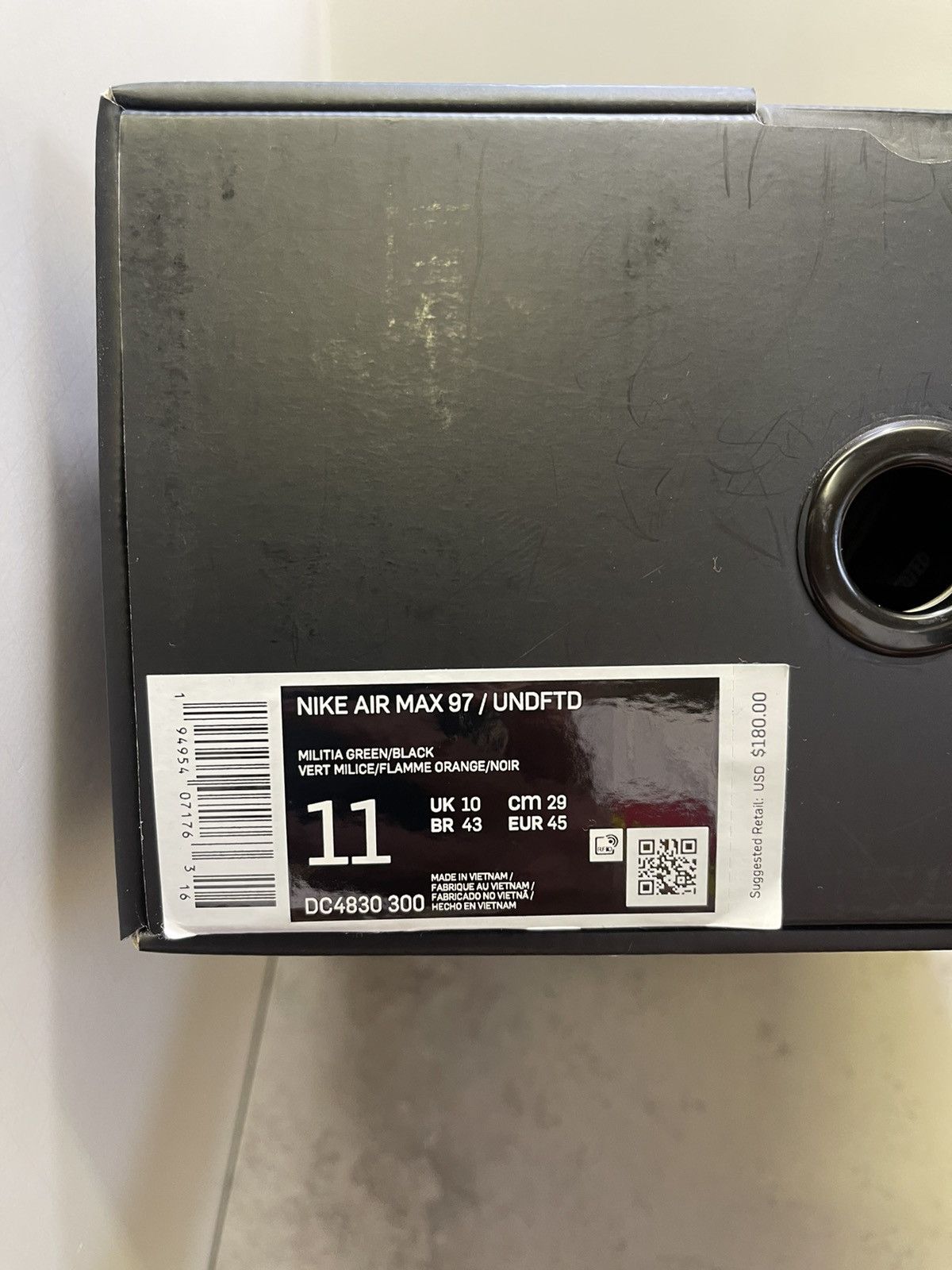 Nike × Undefeated Nike Air Max 97 Undefeated Black Militia Green 2020 Size 11 Size US 11 / EU 44 - 11 Thumbnail