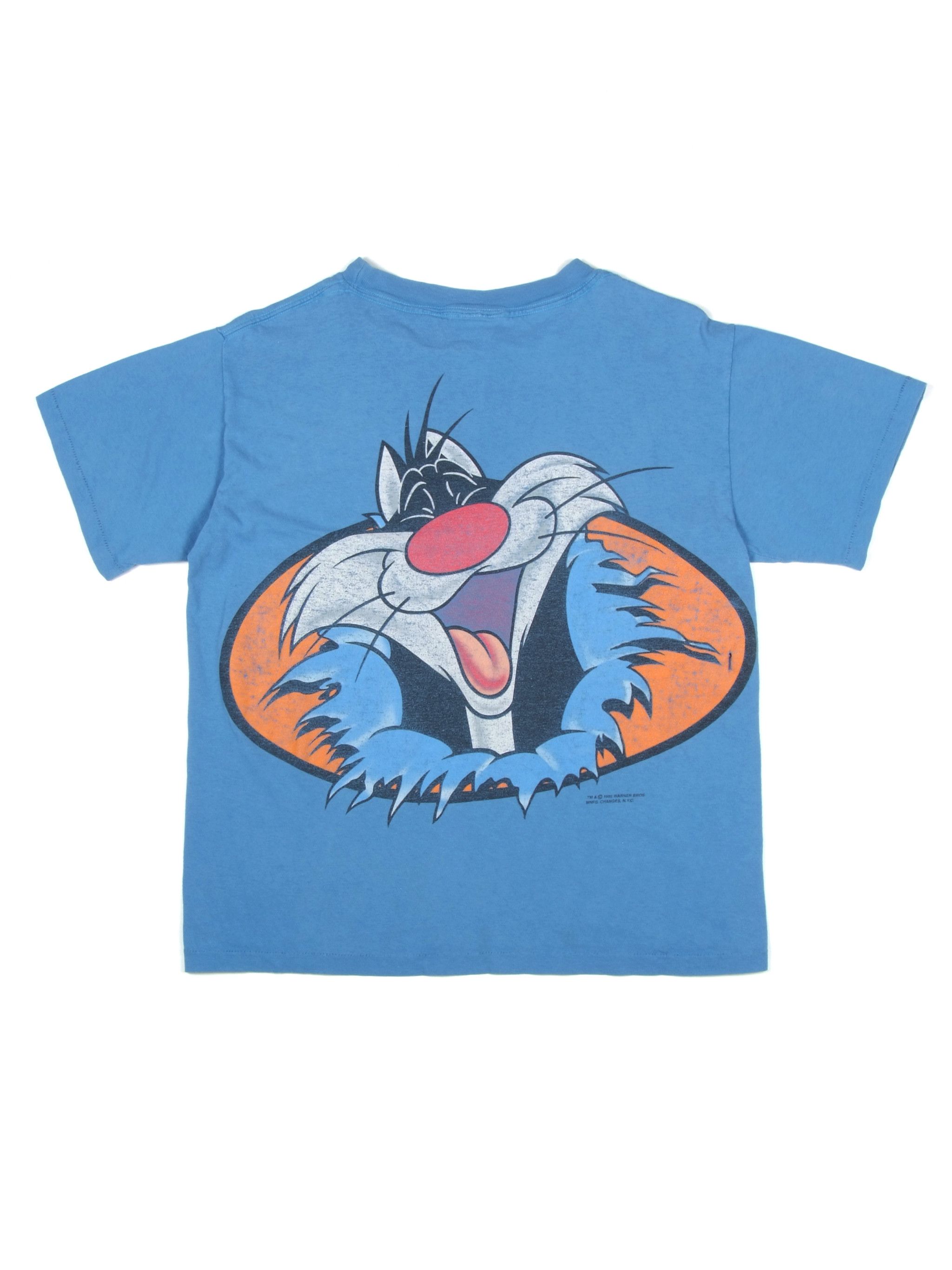 Cartoon Network Vintage 95's Warner Bros Looney Tunes Sylvester The Cat Tee Size US S / EU 44-46 / 1 - 1 Thumbnail