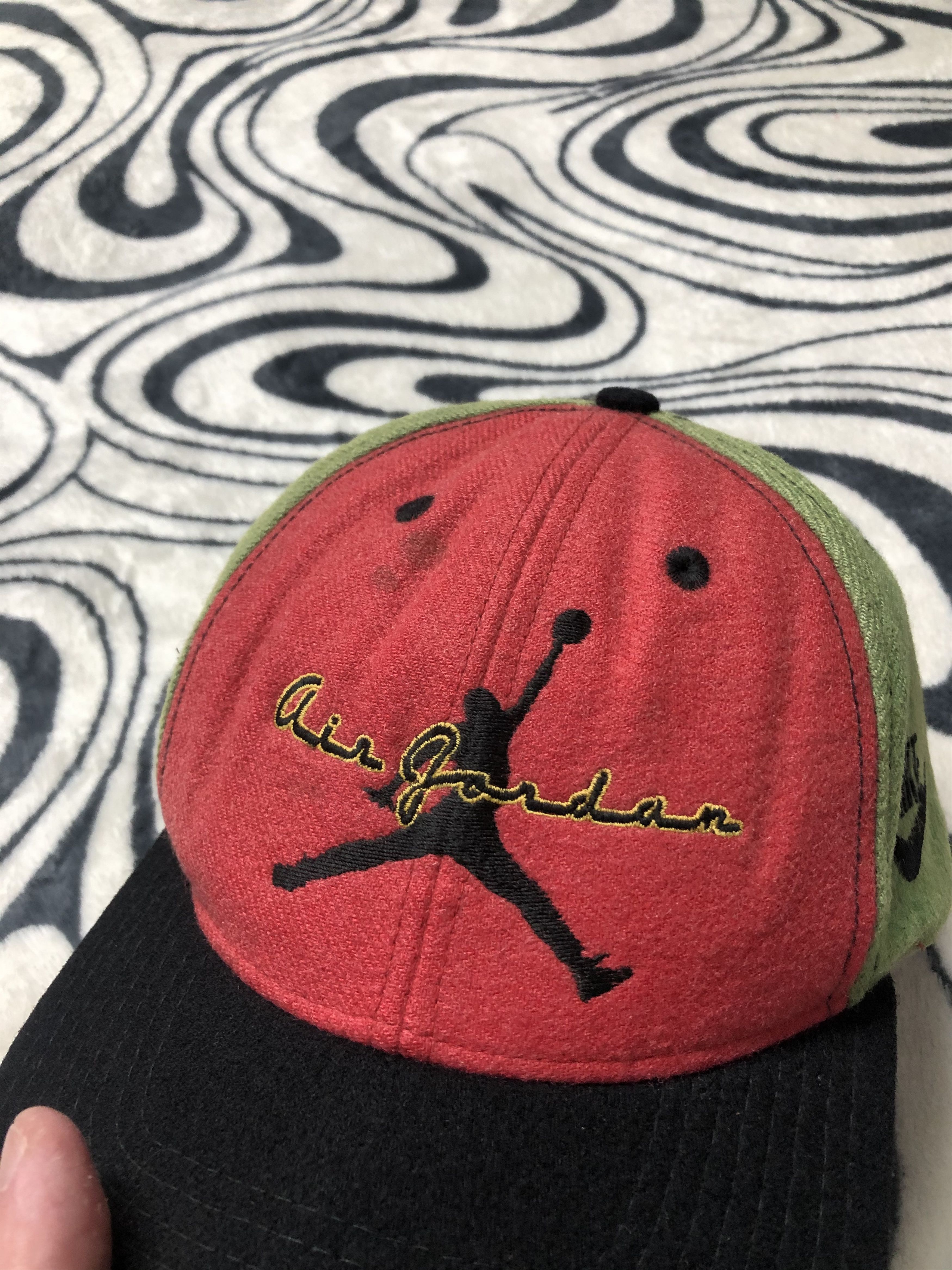 Nike × Vintage Nike Air Jordan 23 Vintage Multicolour Wool Cap Hat Size ONE SIZE - 2 Thumbnail
