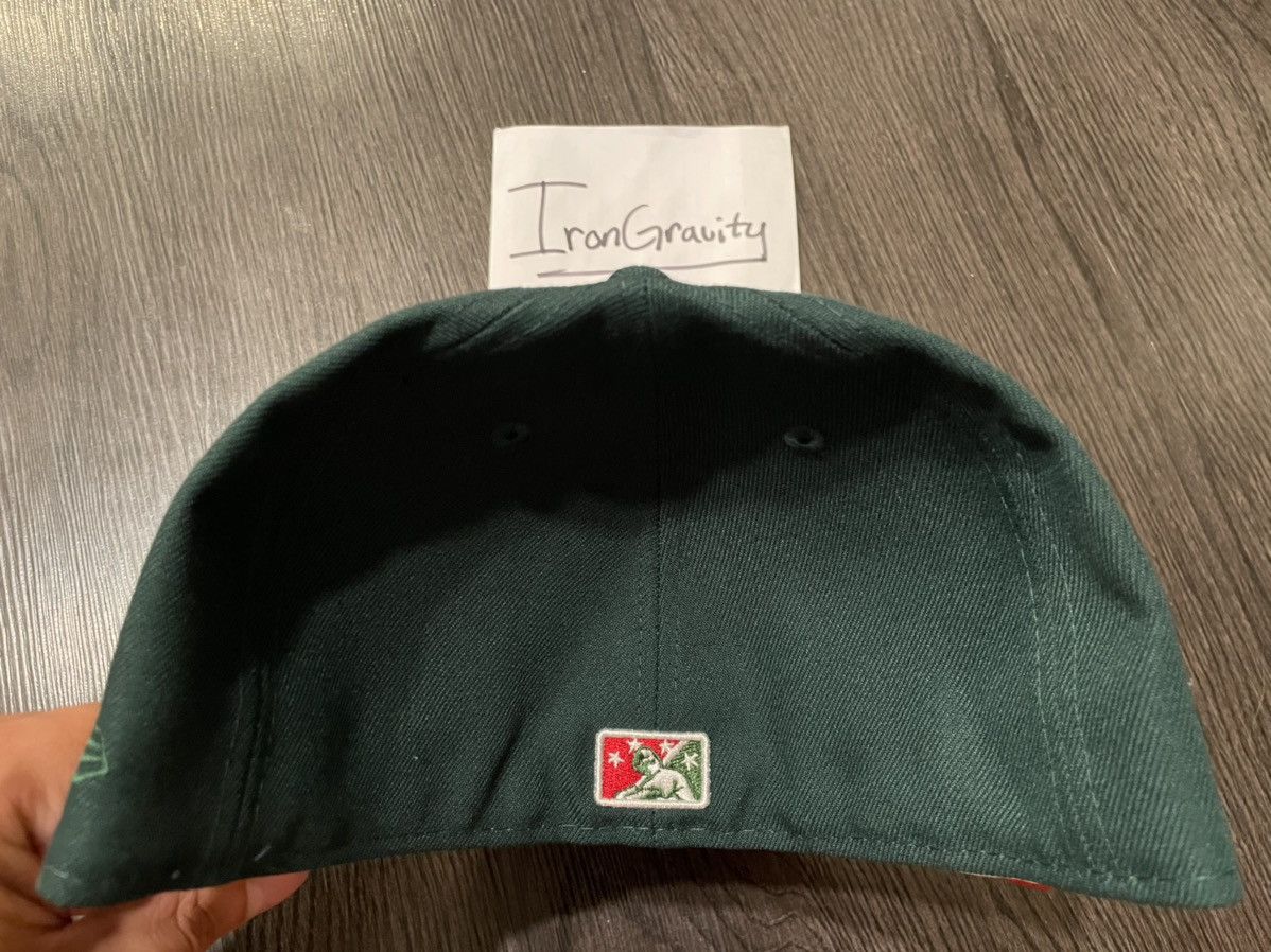 MLB × New Era × Topperz 7 5/8 Topperz Exclusive Bisons Green Prime Fitted Hat Size ONE SIZE - 3 Thumbnail