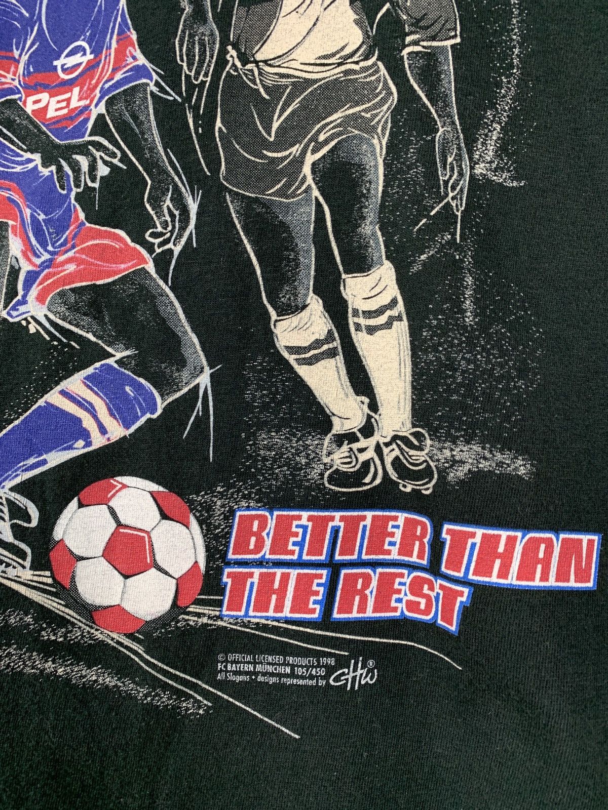 Vintage 1998 Vintage FC Bayern Munchen Better Than The Rest T-Shirt Size US M / EU 48-50 / 2 - 6 Thumbnail