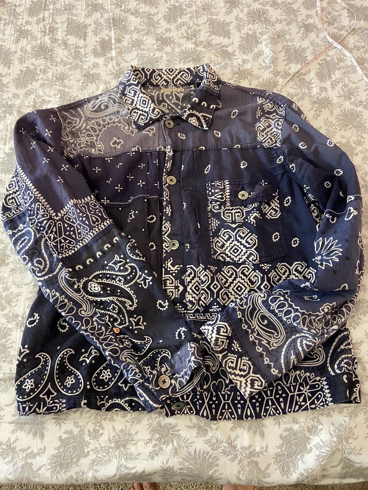 Kapital Kapital Type 1 patchwork gauze light jacket (4/Large) Size US L / EU 52-54 / 3 - 1 Thumbnail