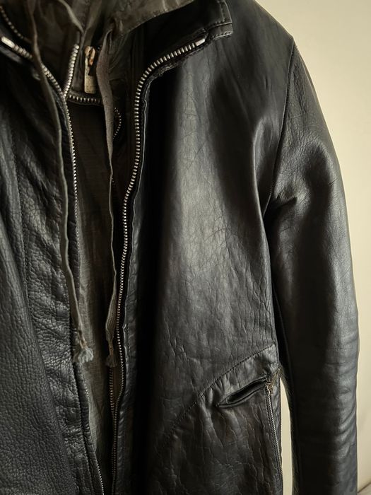 Carol Christian Poell LOM//2399 Bomberchute Leather Jacket | Grailed