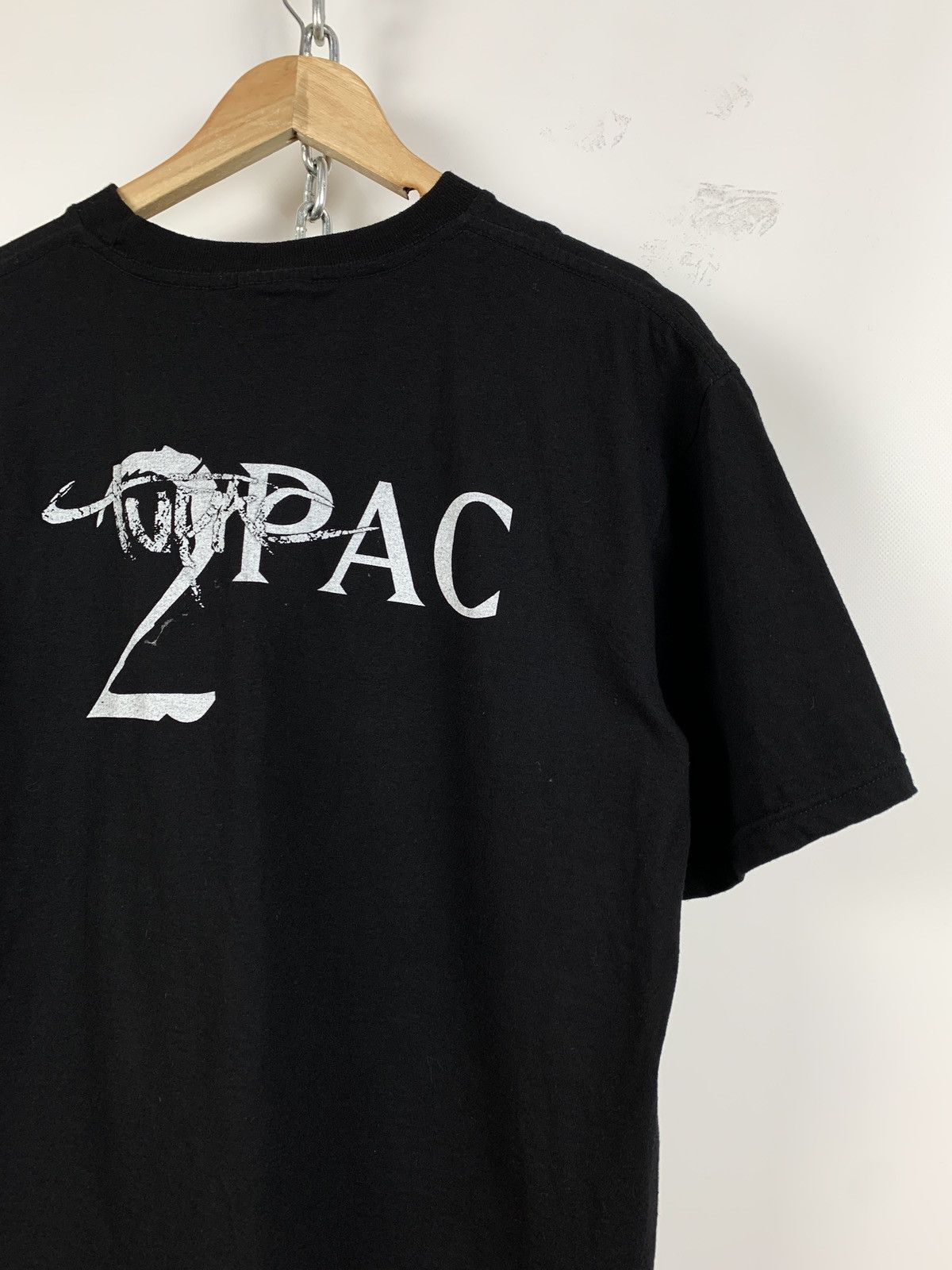 Band Tees Vintage Tupac 2Pac Double Sided Black T-Shirt Size US M / EU 48-50 / 2 - 9 Thumbnail