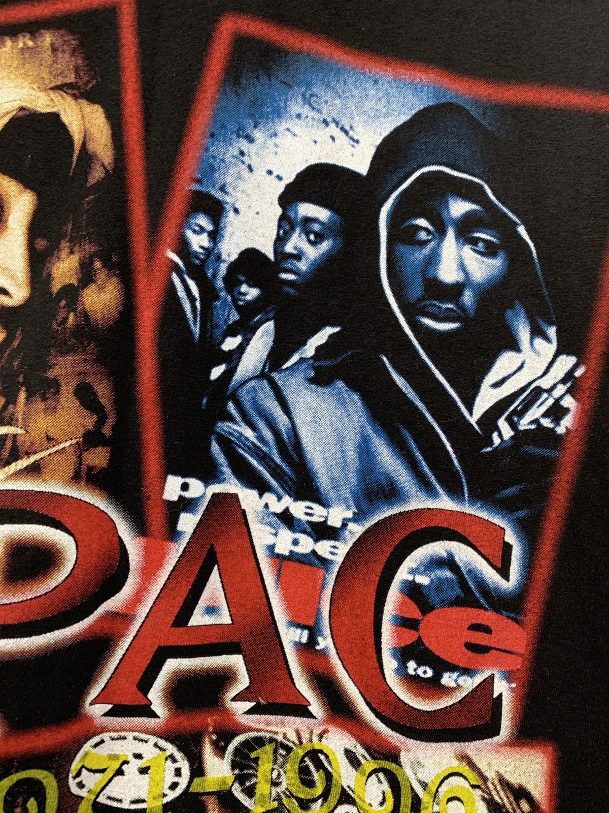 Band Tees Vintage Tupac 2Pac Double Sided Black T-Shirt Size US M / EU 48-50 / 2 - 14 Thumbnail