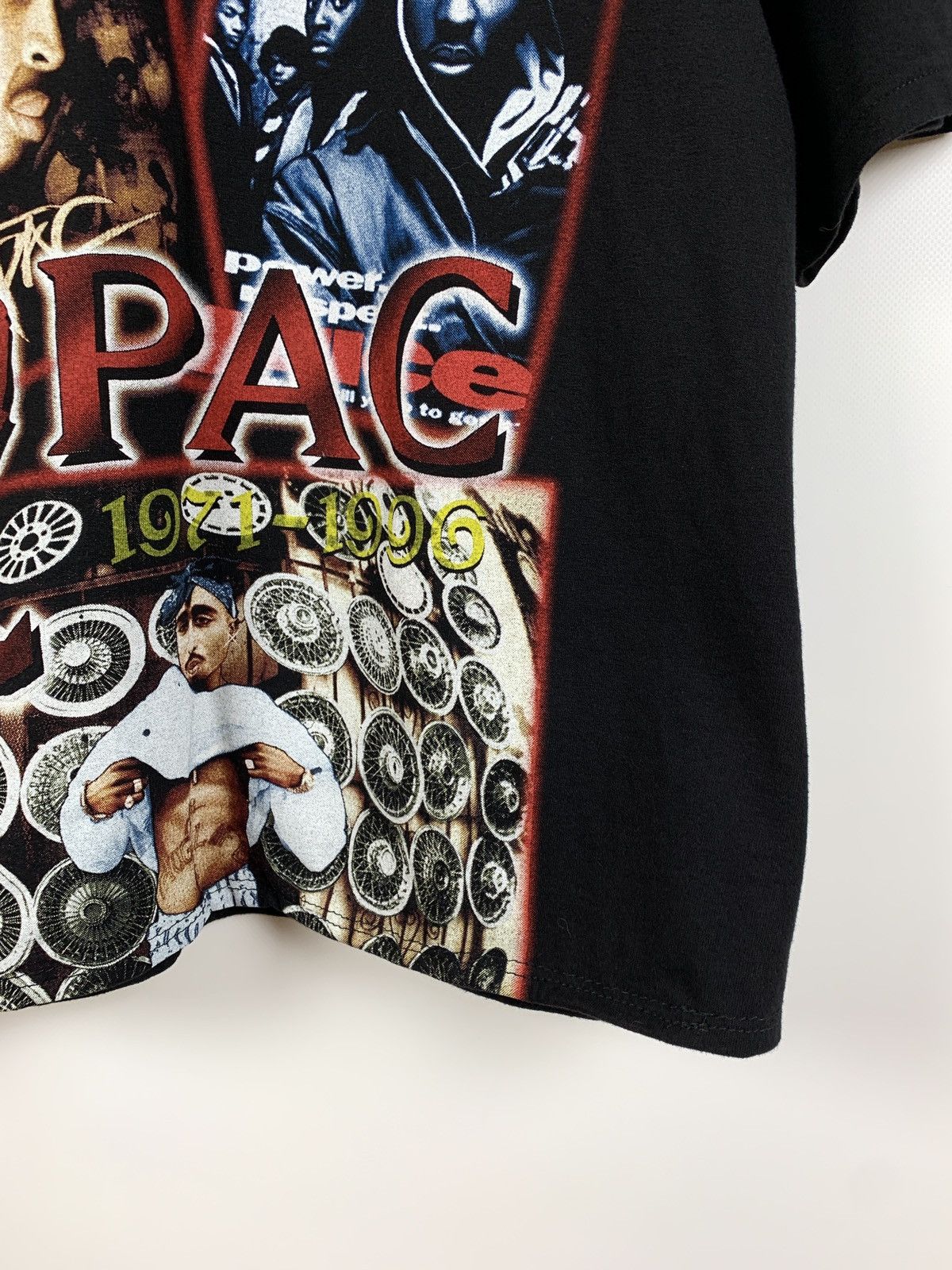 Band Tees Vintage Tupac 2Pac Double Sided Black T-Shirt Size US M / EU 48-50 / 2 - 5 Thumbnail