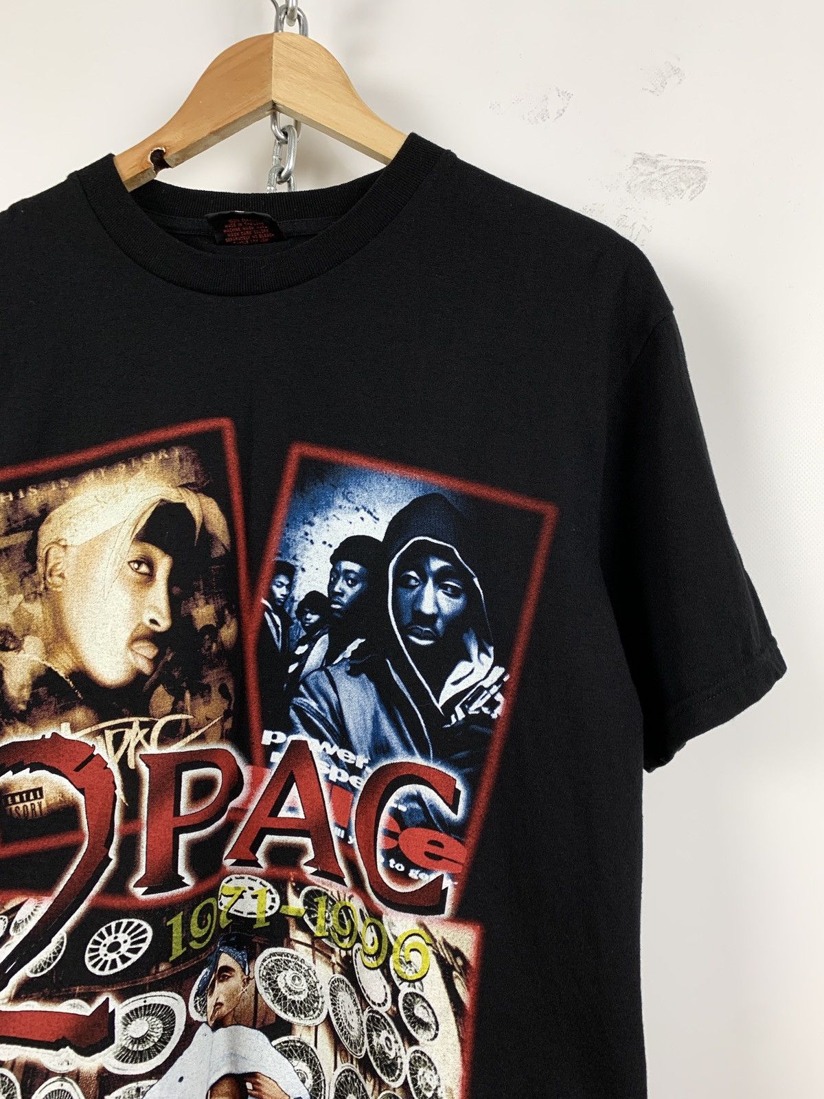 Band Tees Vintage Tupac 2Pac Double Sided Black T-Shirt Size US M / EU 48-50 / 2 - 4 Thumbnail