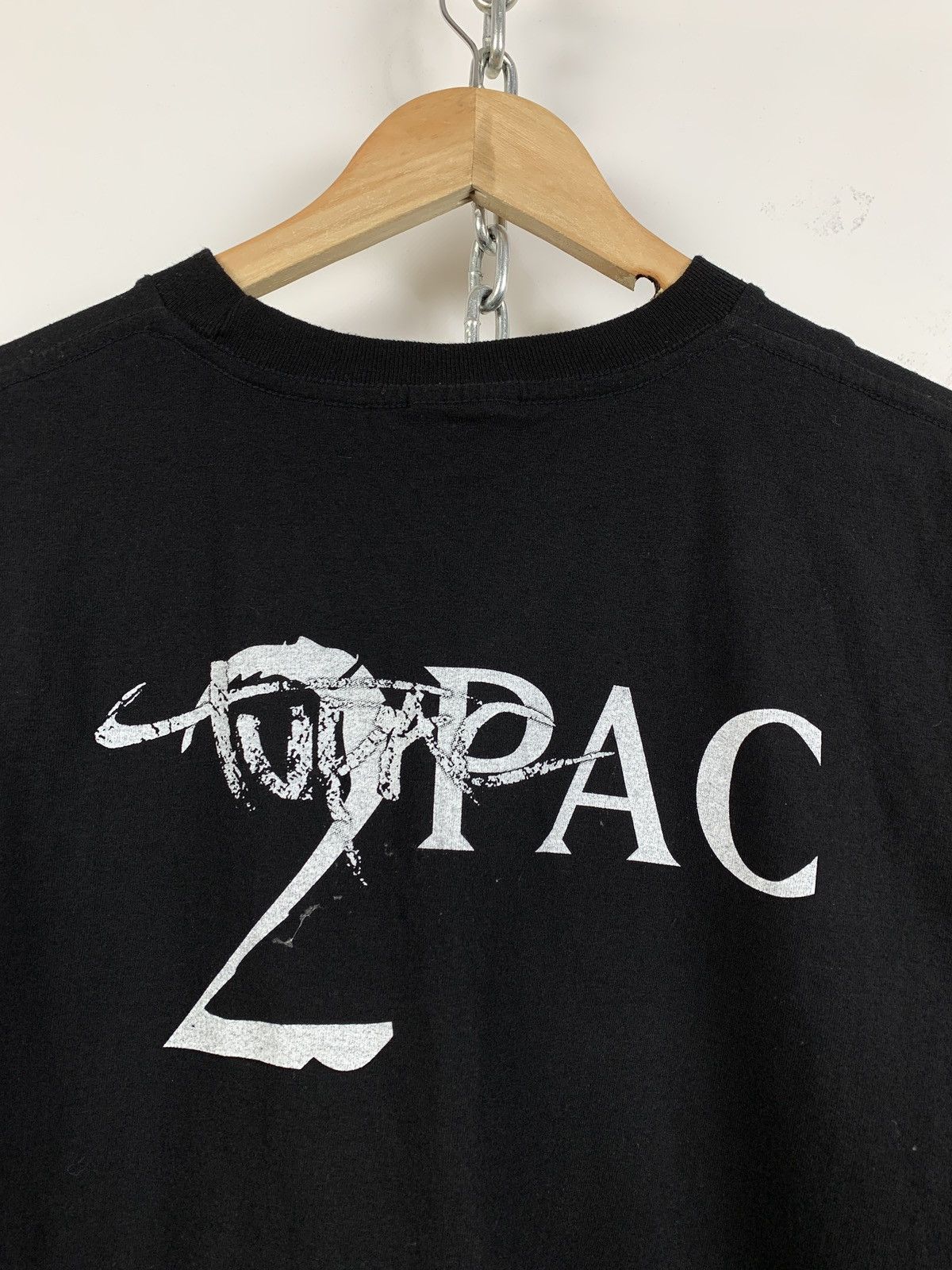 Band Tees Vintage Tupac 2Pac Double Sided Black T-Shirt Size US M / EU 48-50 / 2 - 10 Thumbnail