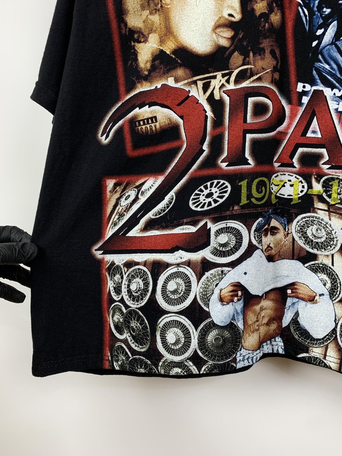 Band Tees Vintage Tupac 2Pac Double Sided Black T-Shirt Size US M / EU 48-50 / 2 - 6 Thumbnail