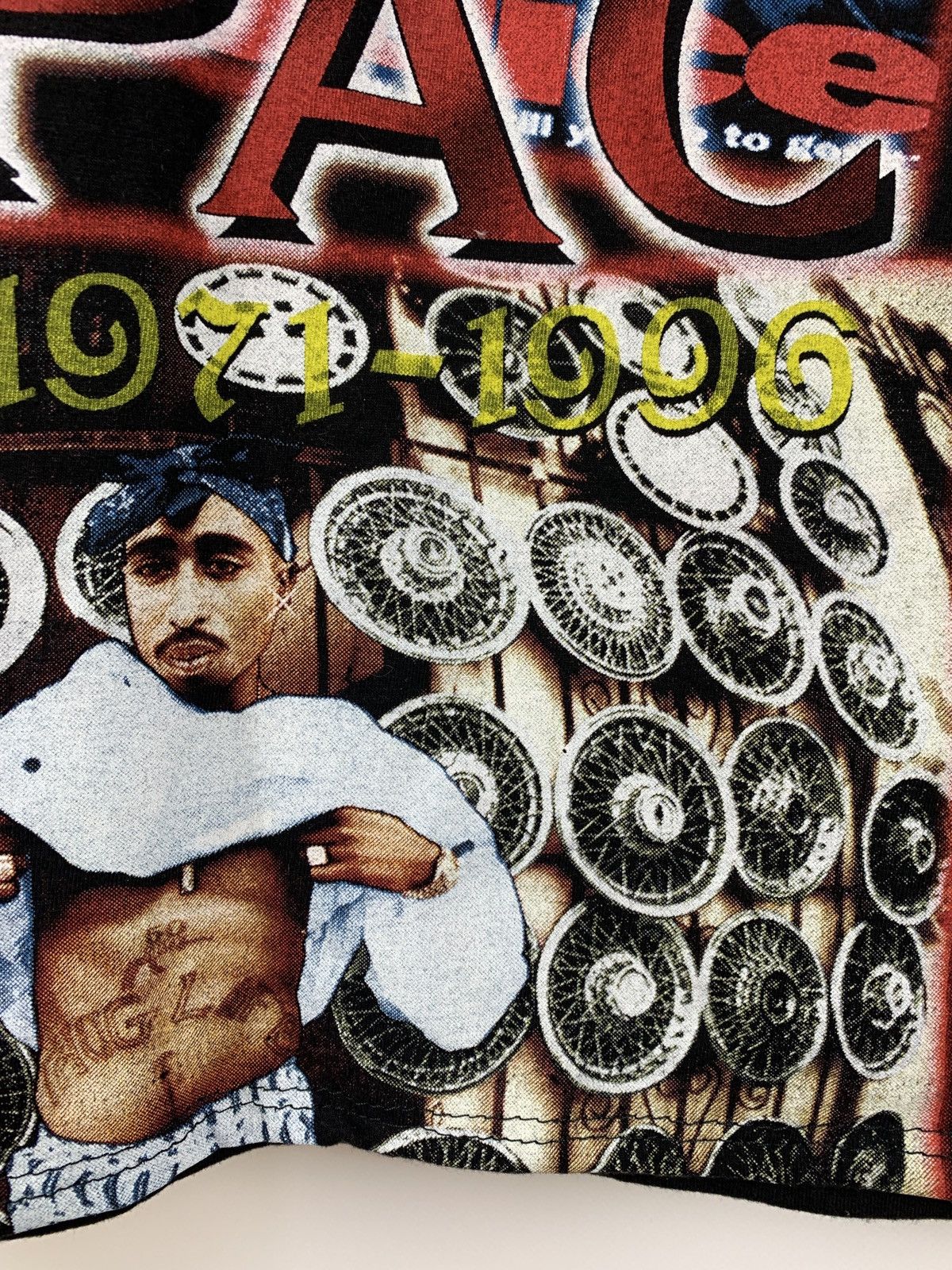 Band Tees Vintage Tupac 2Pac Double Sided Black T-Shirt Size US M / EU 48-50 / 2 - 13 Thumbnail