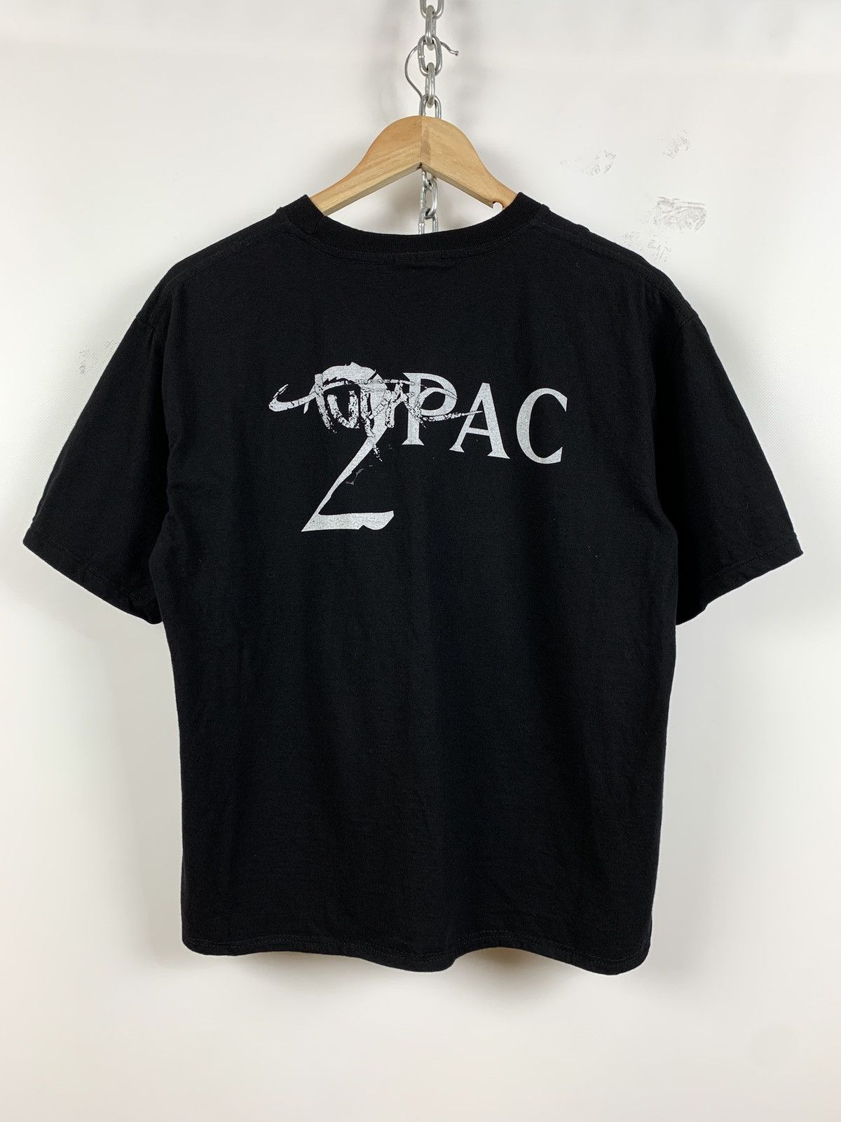 Band Tees Vintage Tupac 2Pac Double Sided Black T-Shirt Size US M / EU 48-50 / 2 - 2 Thumbnail