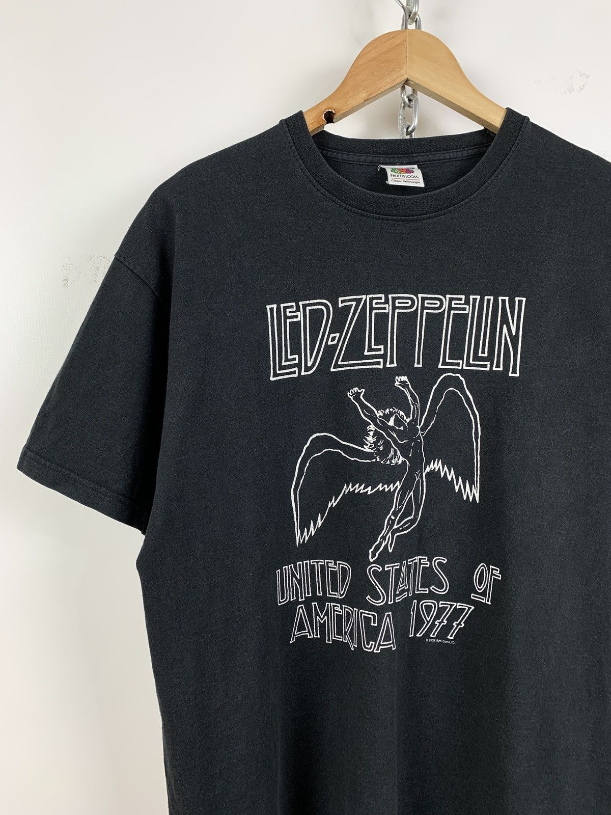 Band Tees 2000 Vintage Led Zeppelin Faded United States Of America Size US M / EU 48-50 / 2 - 2 Thumbnail