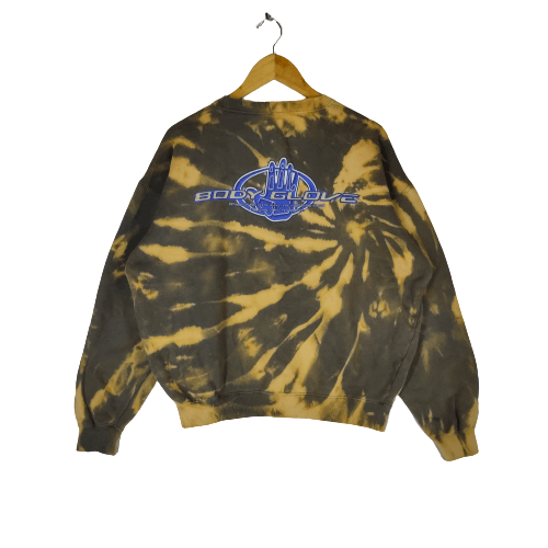 Body Glove BODY GLOVE Big Back Logo Custom Bleach Wash Sweatshirt Size US XL / EU 56 / 4 - 1 Thumbnail