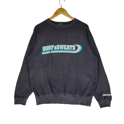 Sports Specialties Vintage SURF & SWEAT Big Spell Out L Size Sweatshirt Size US L / EU 52-54 / 3 - 1 Thumbnail