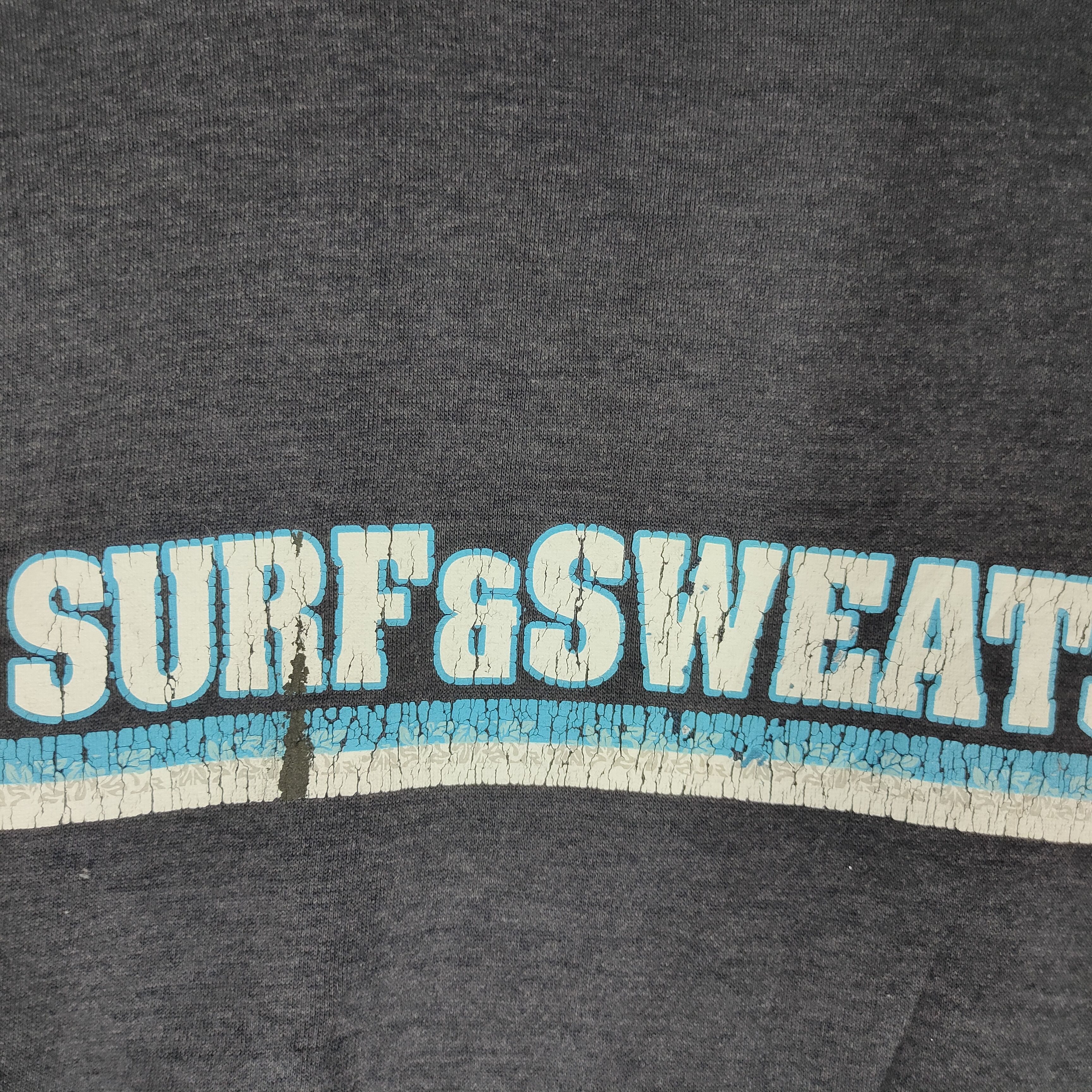Sports Specialties Vintage SURF & SWEAT Big Spell Out L Size Sweatshirt Size US L / EU 52-54 / 3 - 2 Thumbnail