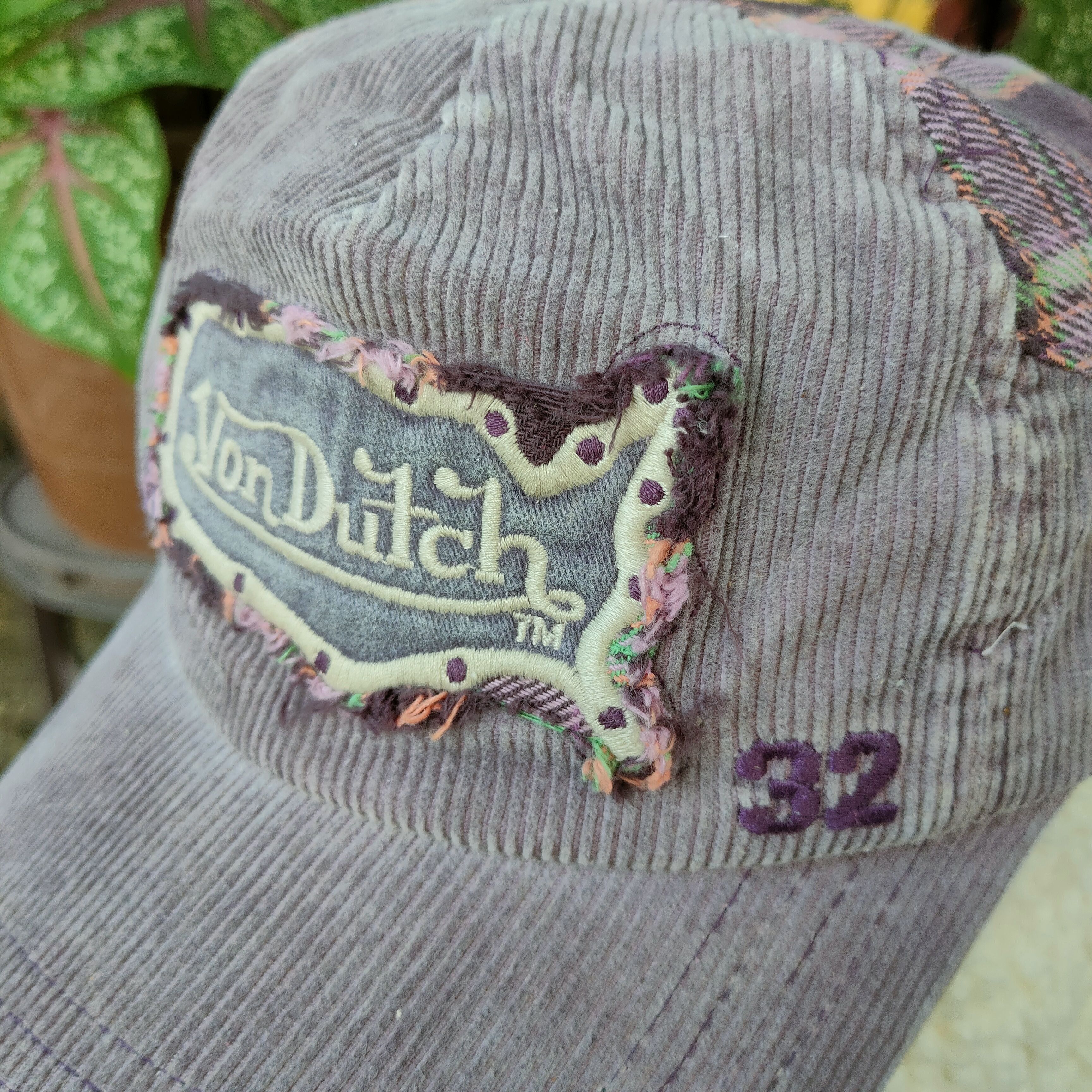 Vintage Vintage VON DUTCH Half CORDUROY Double Adjustable Cap Size ONE SIZE - 2 Thumbnail