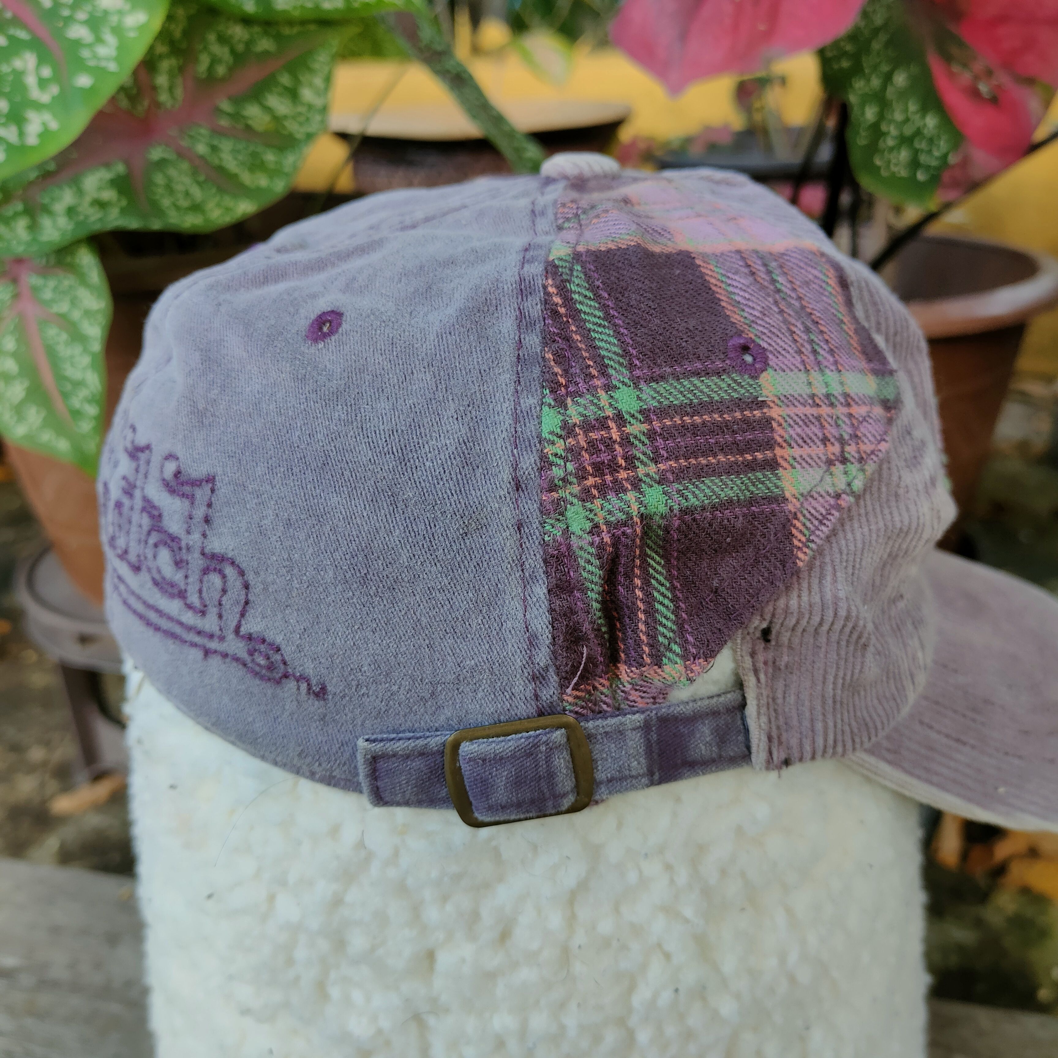 Vintage Vintage VON DUTCH Half CORDUROY Double Adjustable Cap Size ONE SIZE - 4 Thumbnail