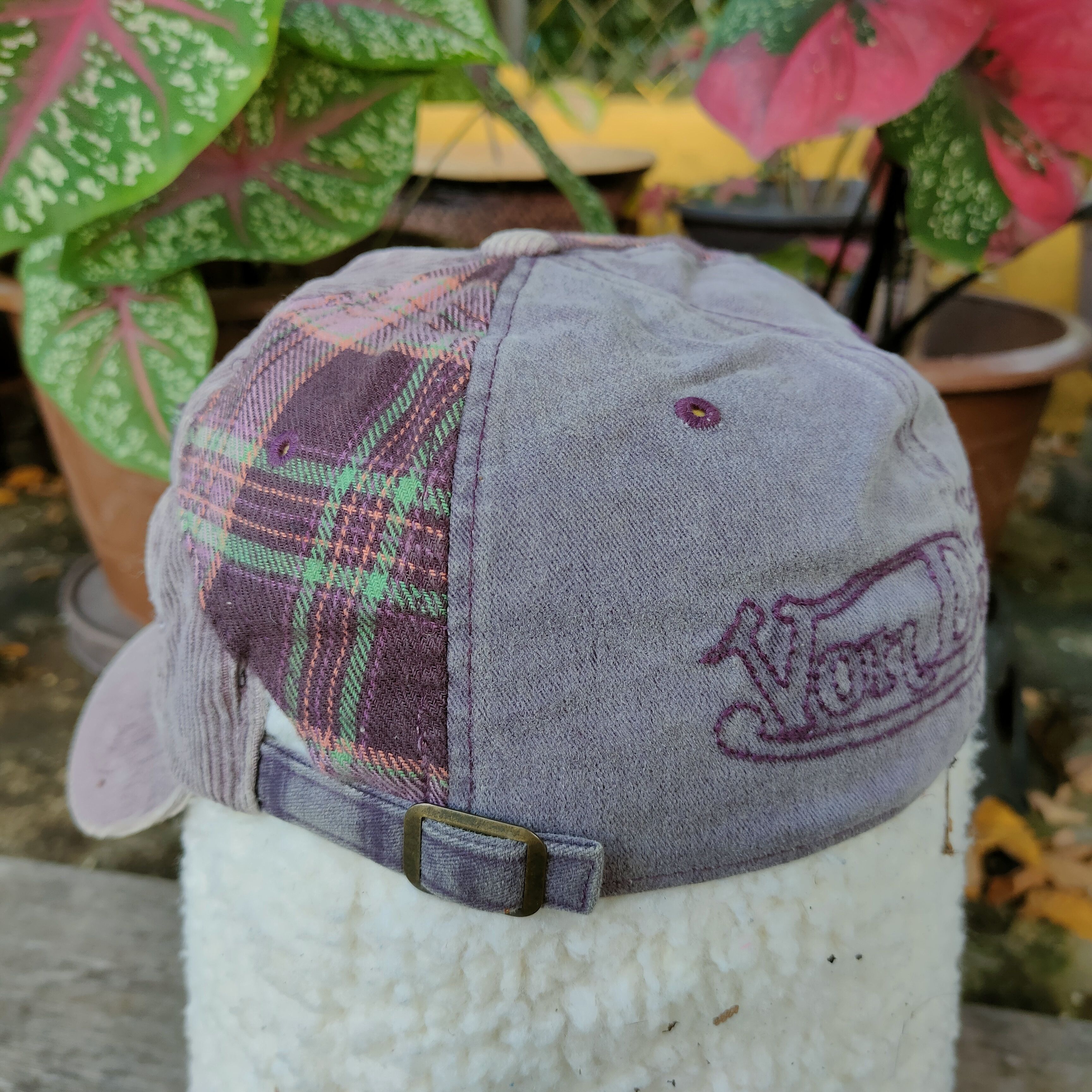 Vintage Vintage VON DUTCH Half CORDUROY Double Adjustable Cap Size ONE SIZE - 3 Thumbnail