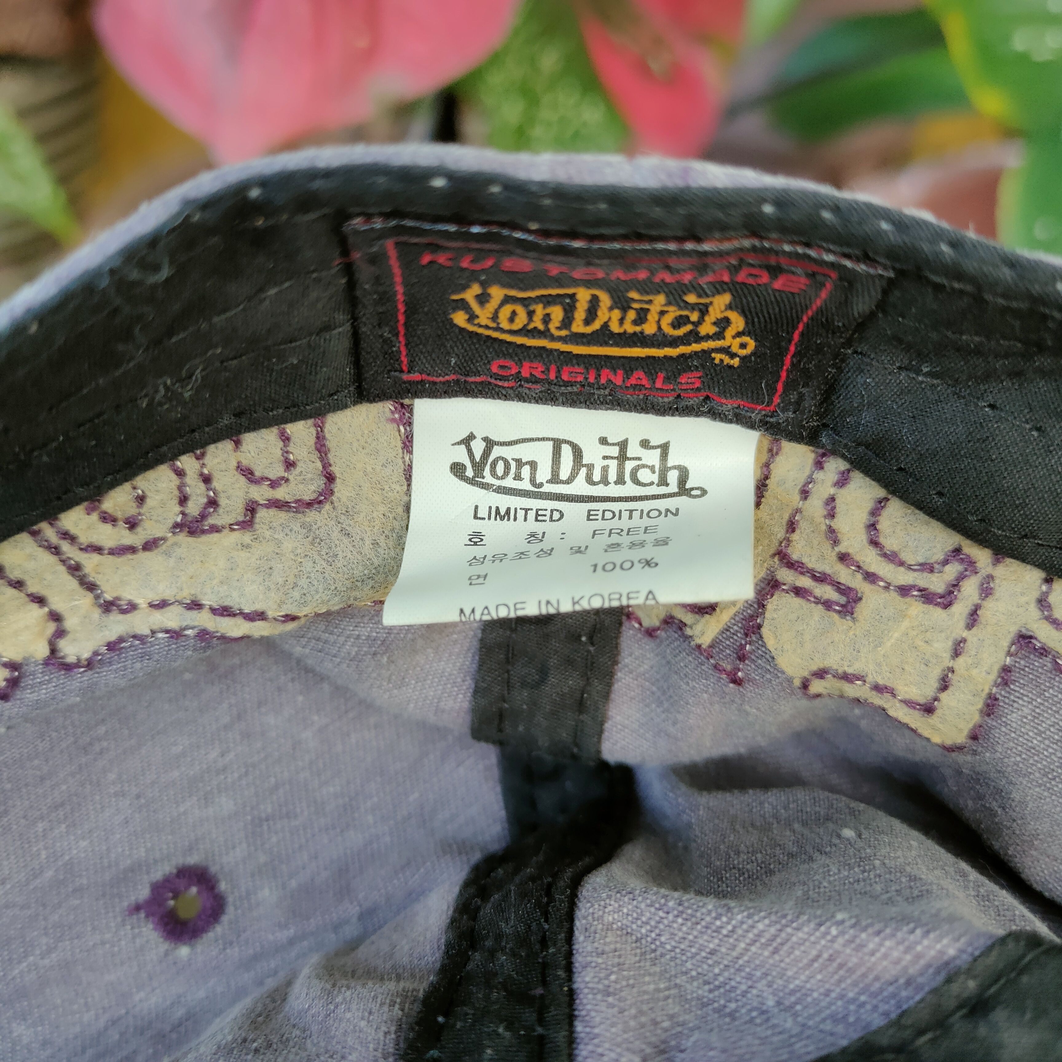 Vintage Vintage VON DUTCH Half CORDUROY Double Adjustable Cap Size ONE SIZE - 7 Thumbnail