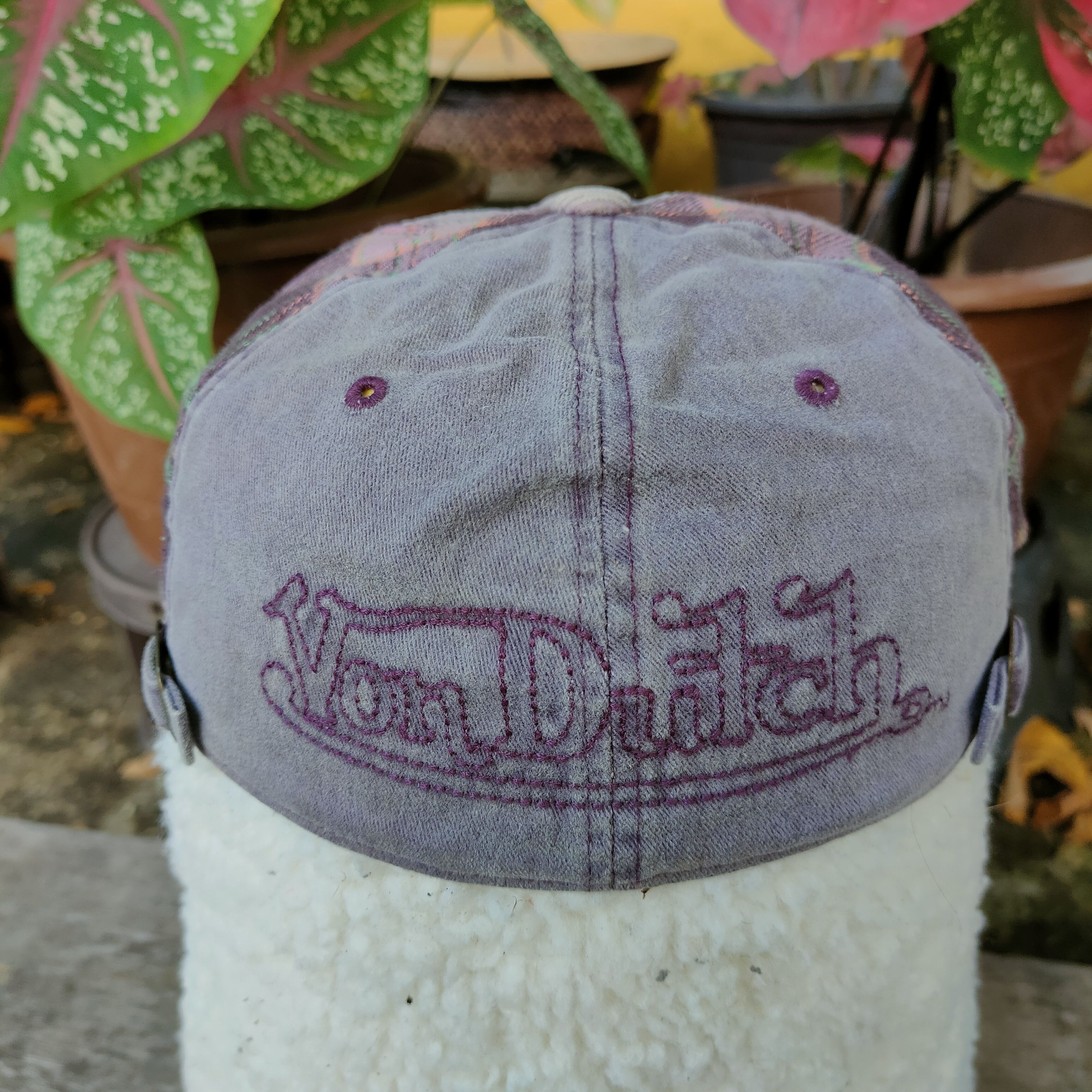 Vintage Vintage VON DUTCH Half CORDUROY Double Adjustable Cap Size ONE SIZE - 5 Thumbnail
