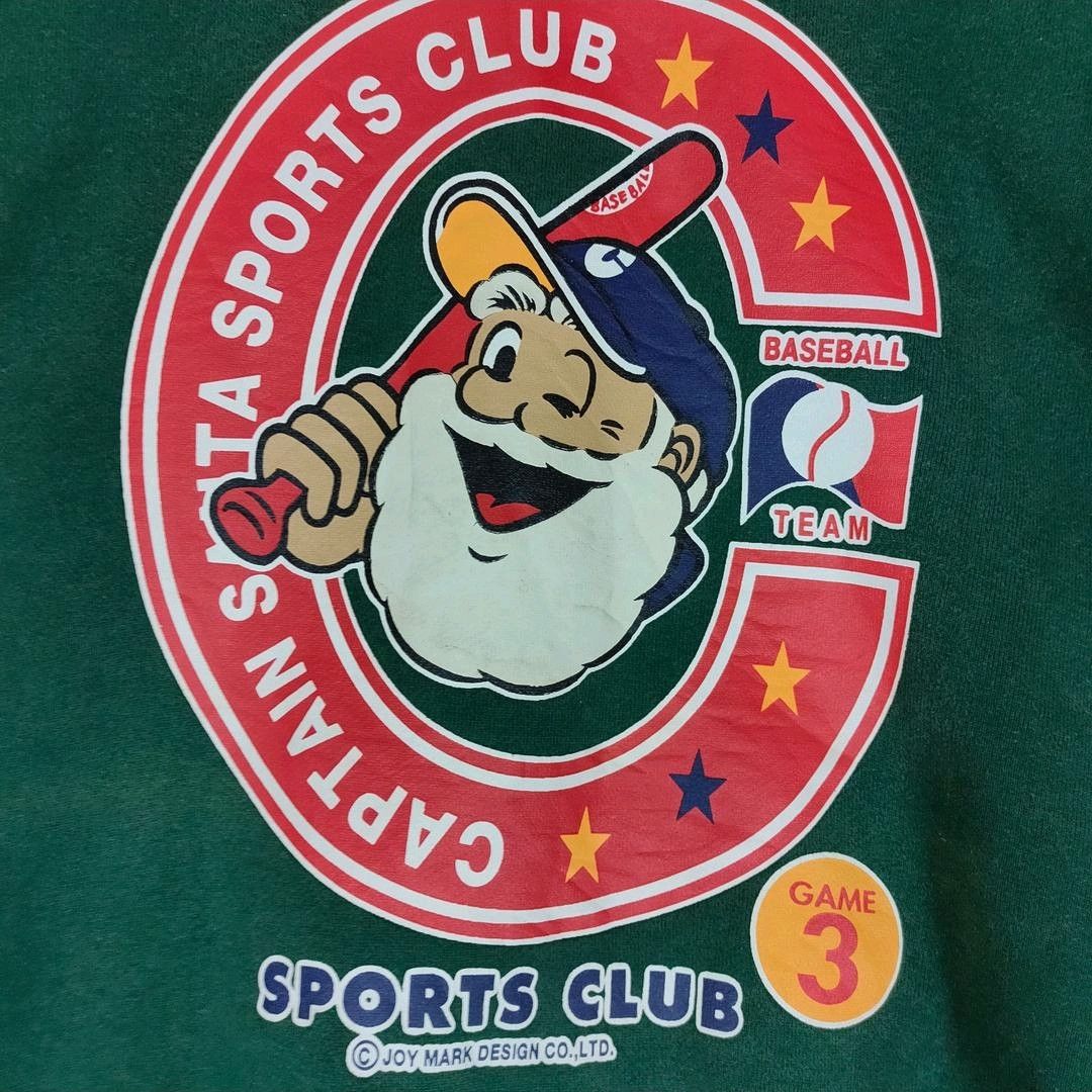 Vintage CAPTAIN SANTA Sport Club Big Printed on Sleeve Sweatshirt Size US L / EU 52-54 / 3 - 2 Thumbnail