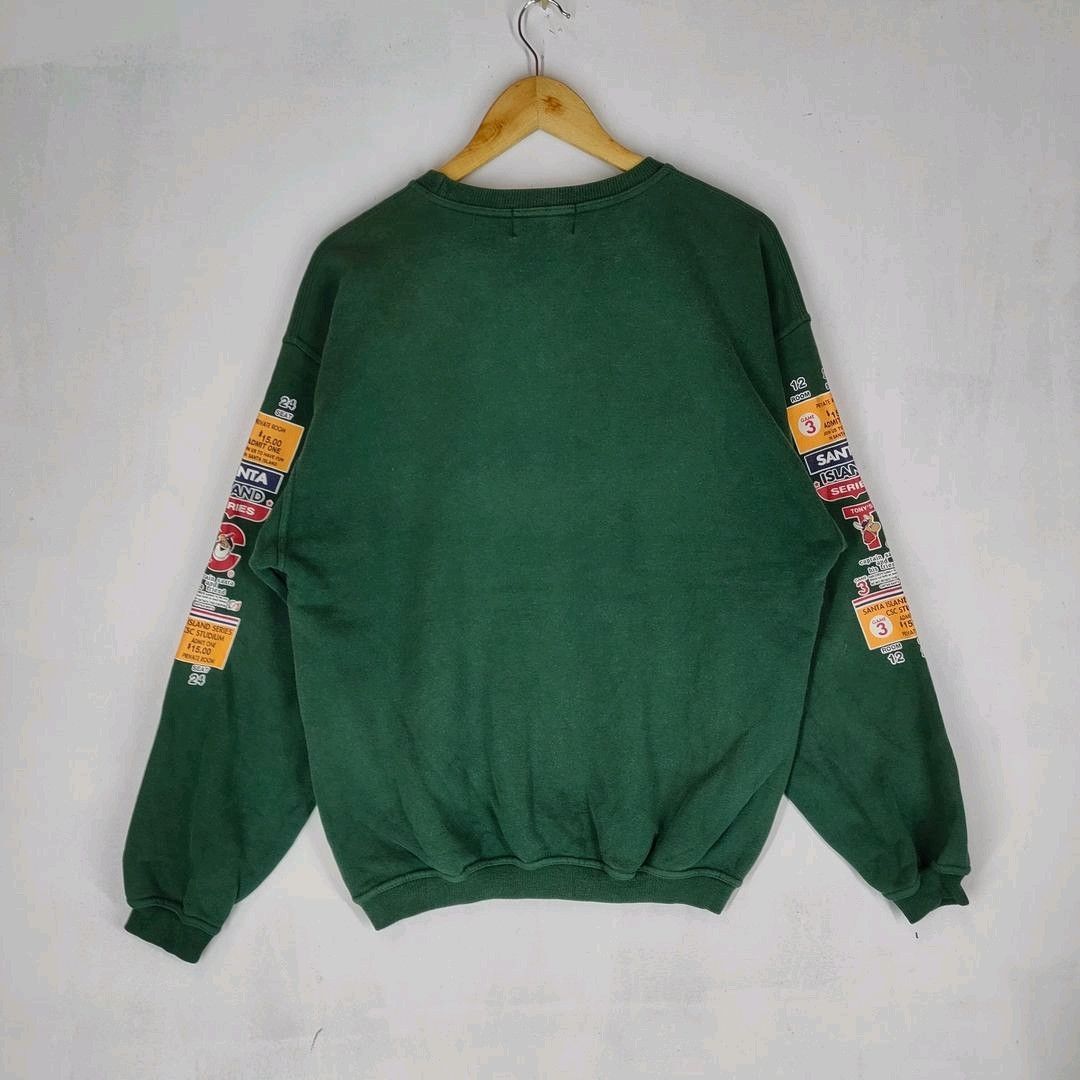 Vintage CAPTAIN SANTA Sport Club Big Printed on Sleeve Sweatshirt Size US L / EU 52-54 / 3 - 6 Thumbnail