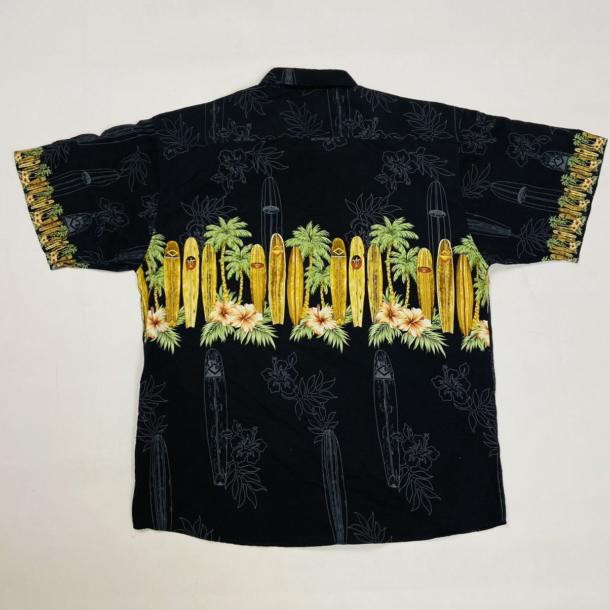 Vintage 1990s SURFING VINTAGE RARE OG ALOHA SHIRT - № 297 Size US XL / EU 56 / 4 - 4 Thumbnail