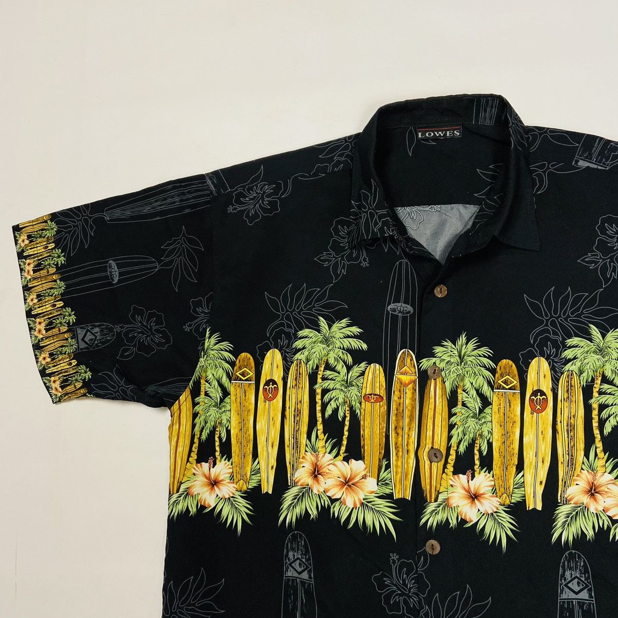 Vintage 1990s SURFING VINTAGE RARE OG ALOHA SHIRT - № 297 Size US XL / EU 56 / 4 - 3 Thumbnail