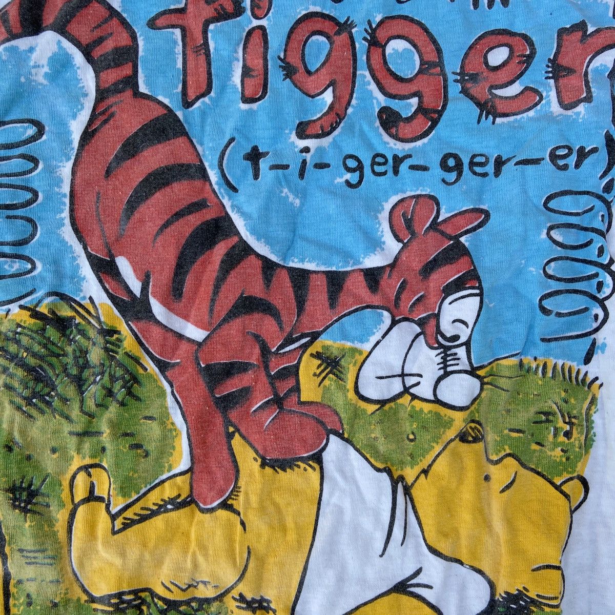Disney 1980s WINNIE THE POOH VINTAGE SINGLE STITCHED TEE - № 418 Size US L / EU 52-54 / 3 - 3 Thumbnail