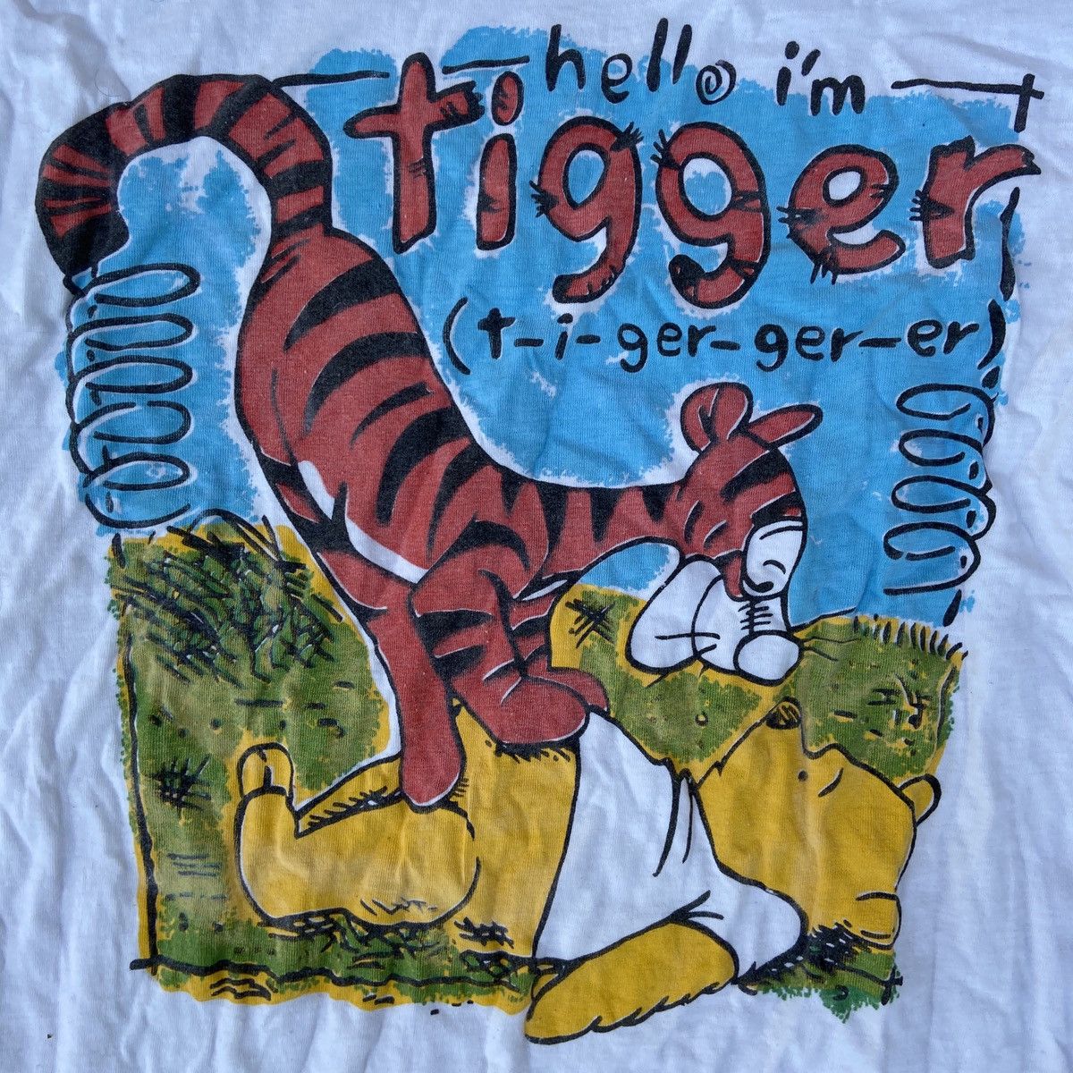Disney 1980s WINNIE THE POOH VINTAGE SINGLE STITCHED TEE - № 418 Size US L / EU 52-54 / 3 - 2 Thumbnail