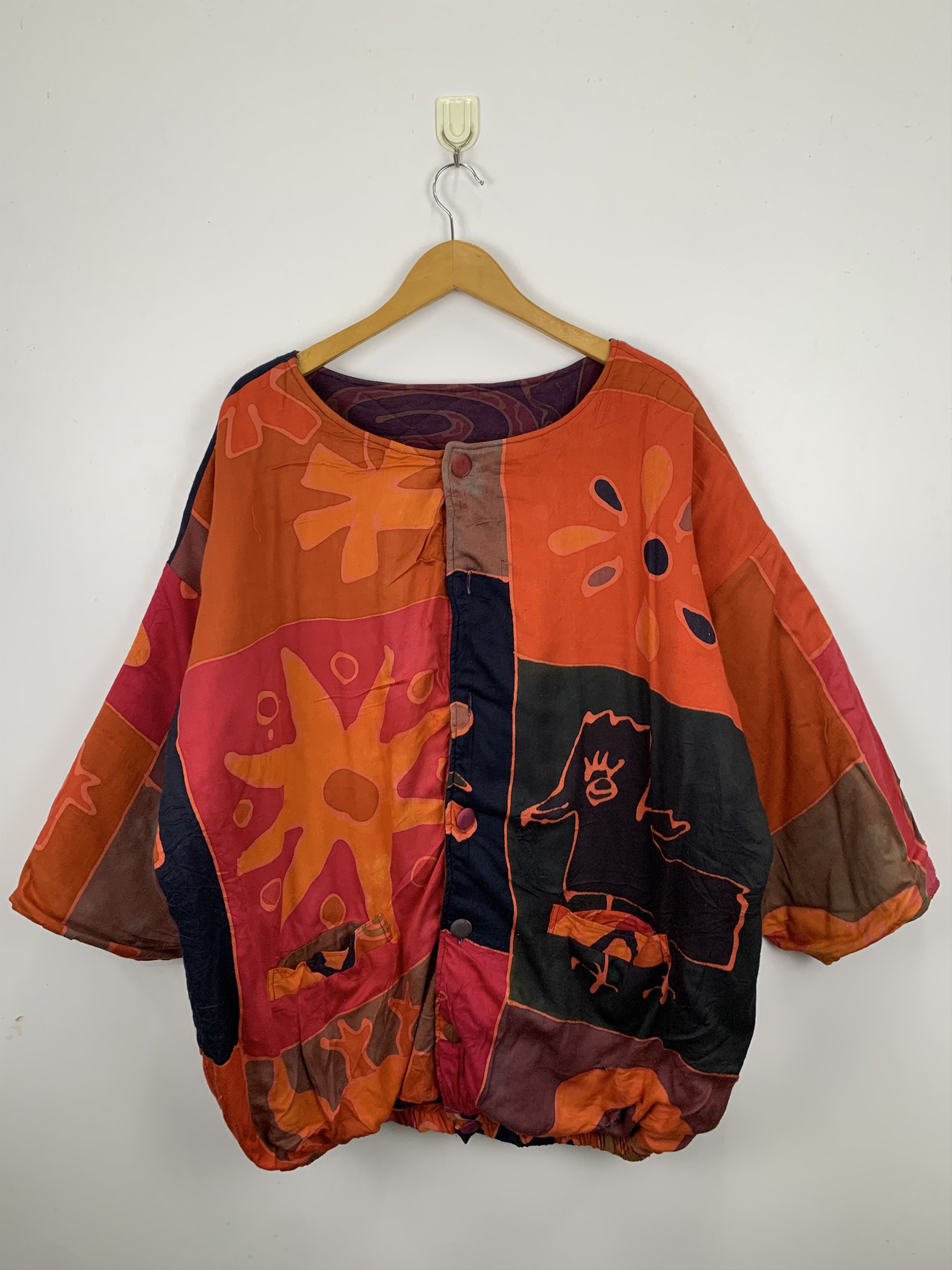 image of Vintage Abstract Jacket, Men's (Size Large)