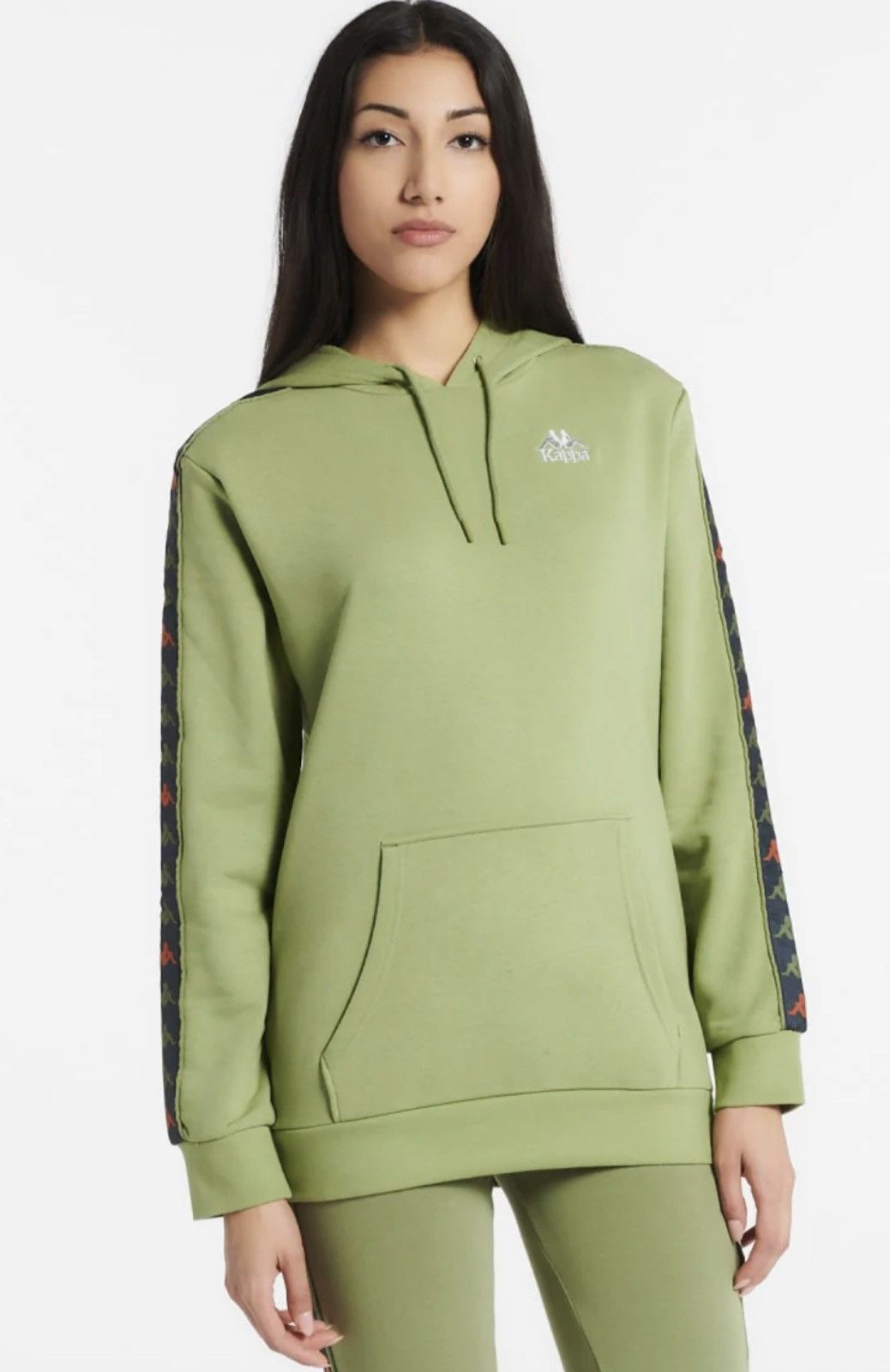 Kappa 222 Banda Budy3 Women s Hoodie Green Salvia XS 331328W Tops