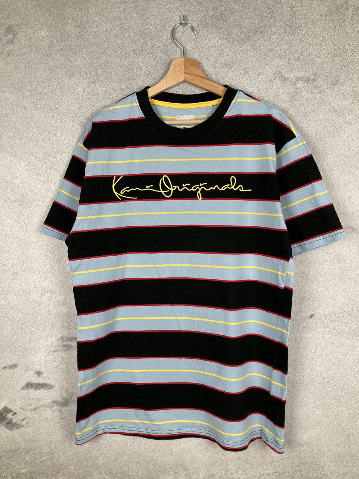 Karl Kani Vintage Karl Kani Striped Rap Tee Hip Hop Retro Spellout Size US M / EU 48-50 / 2 - 1 Thumbnail