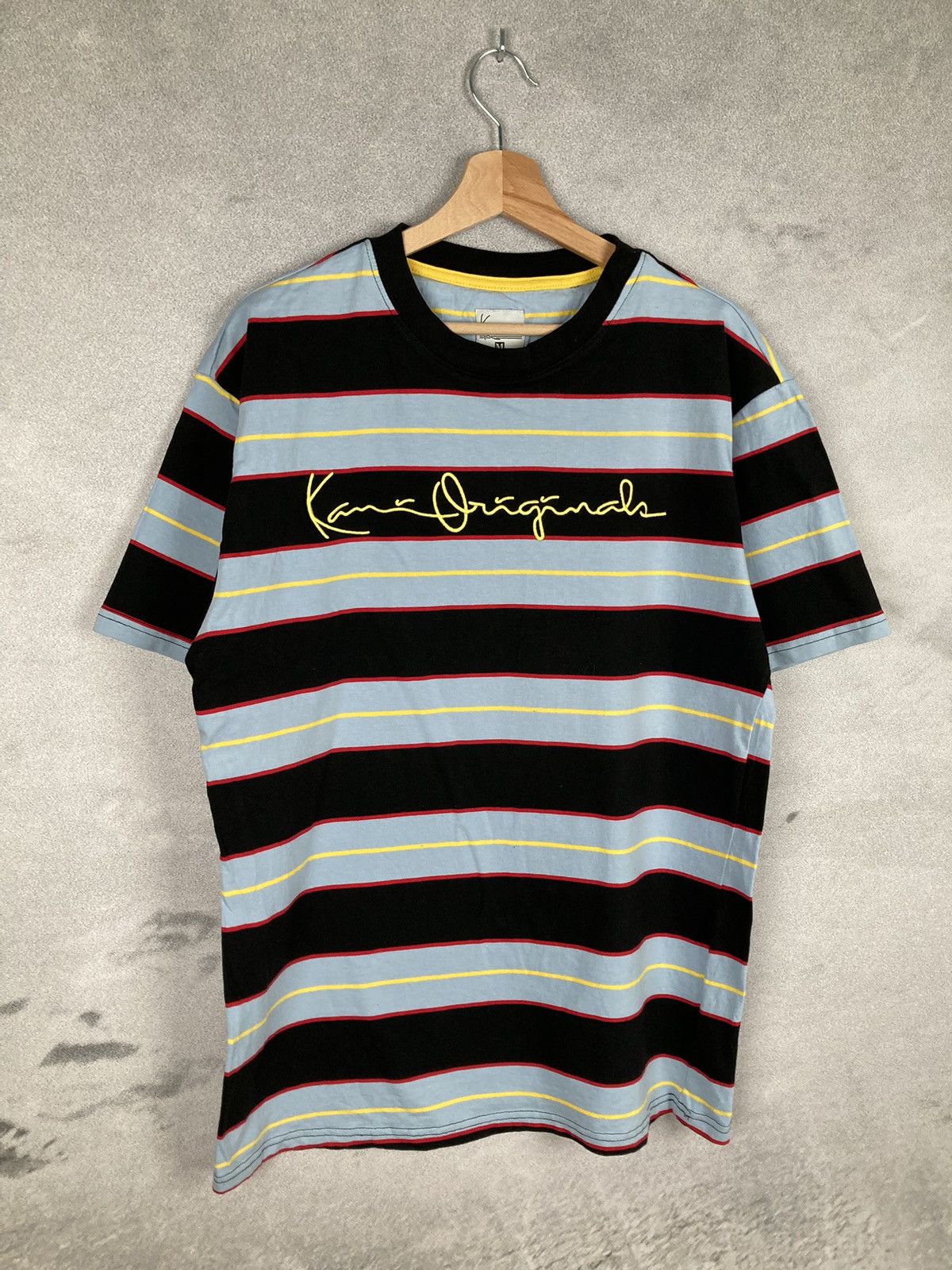 Karl Kani Vintage Karl Kani Striped Rap Tee Hip Hop Retro Spellout Size US M / EU 48-50 / 2 - 4 Thumbnail