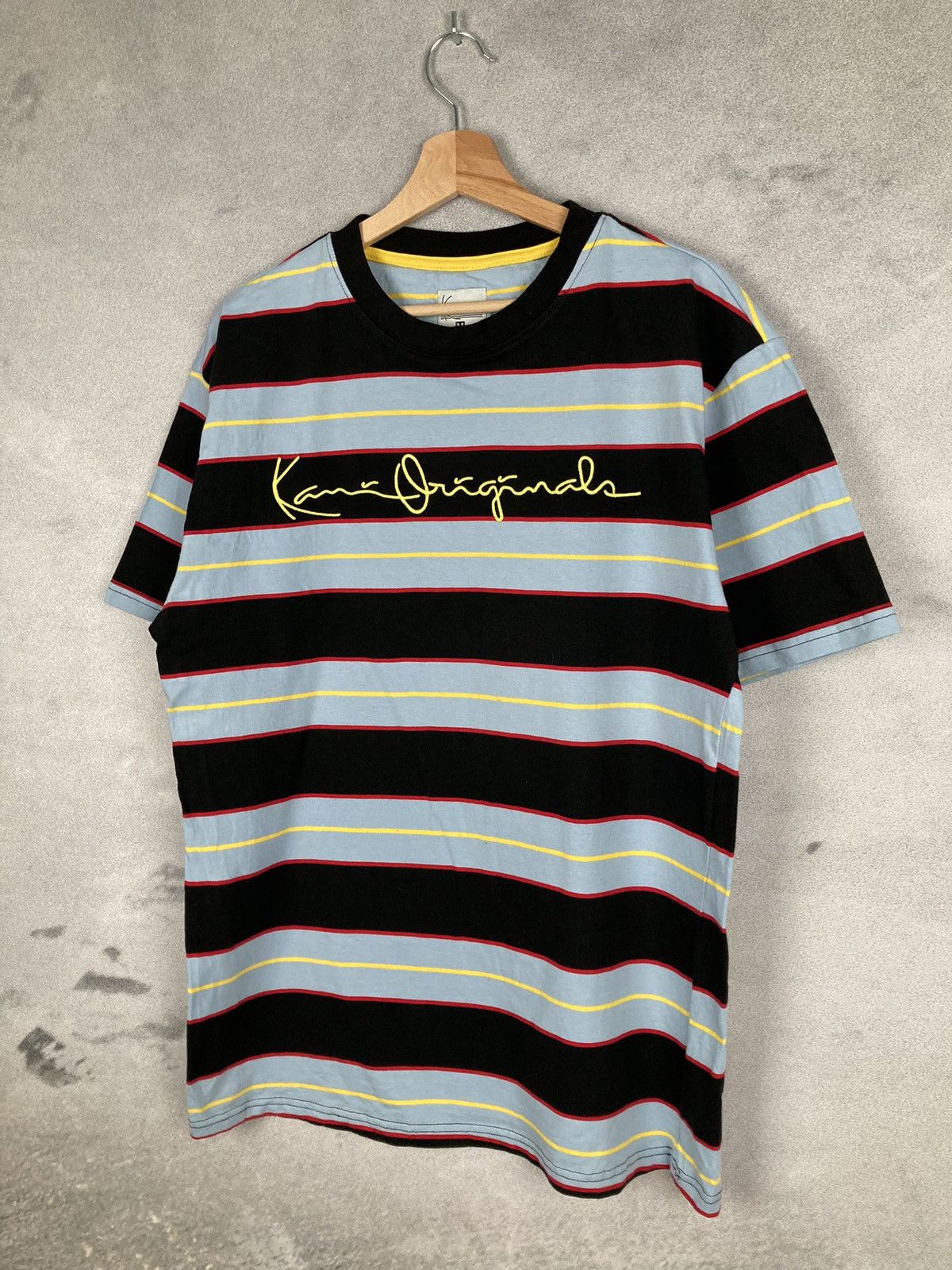 Karl Kani Vintage Karl Kani Striped Rap Tee Hip Hop Retro Spellout Size US M / EU 48-50 / 2 - 2 Thumbnail