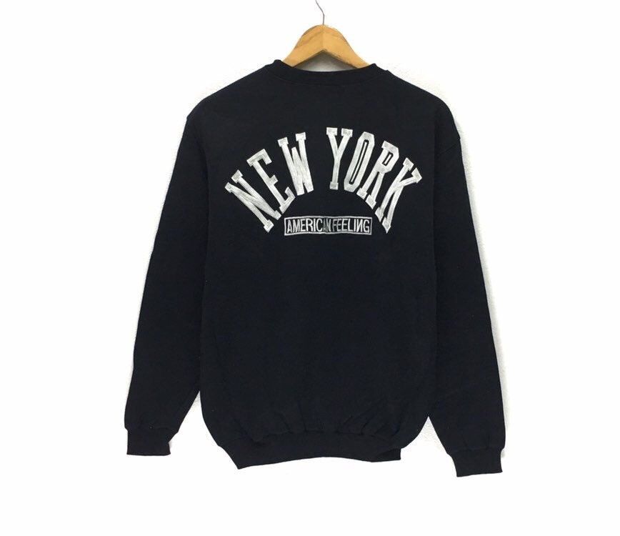 New York New York Crewneck Sweatshirt Embroidery Big Logo | Grailed