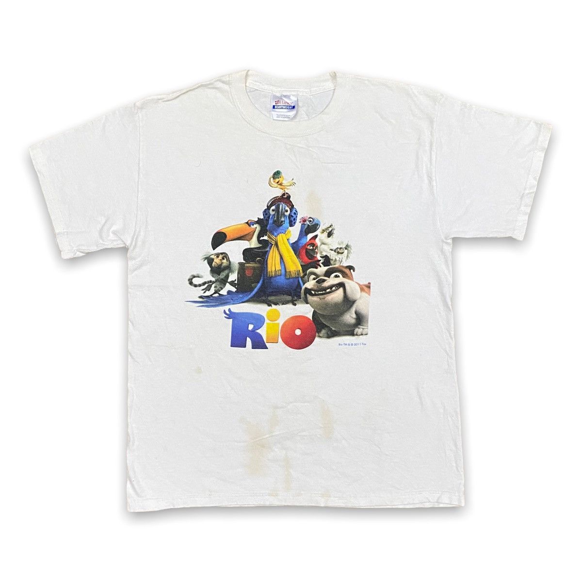 VINTAGE 2011 RIO MOVIE POSTER PROMO T SHIRT RARE