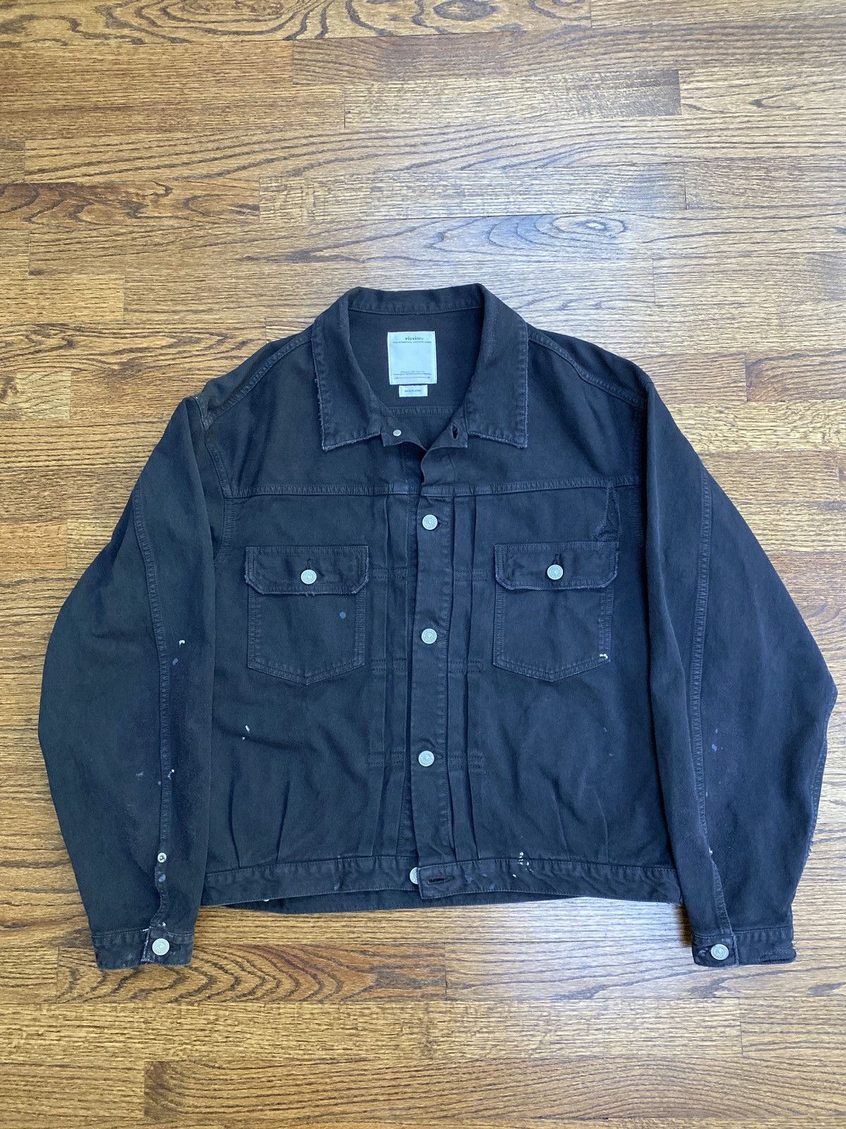 Visvim Visvim 101XX jkt crash (dry pique) black | Grailed