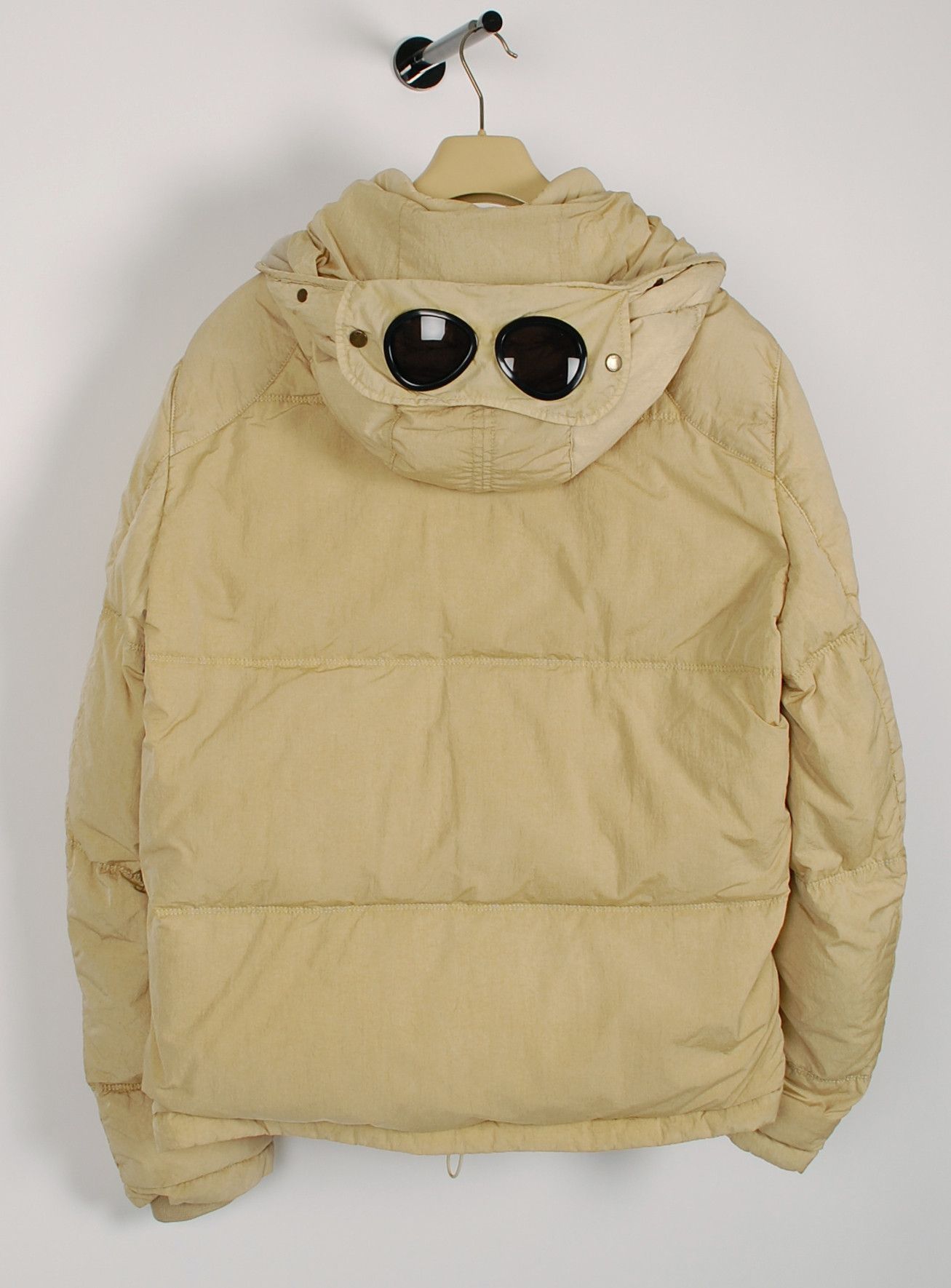 C.P. Company Original C.P. Company Removable Google Hoodie Sand Men Down Jacket in size 56 Grailed