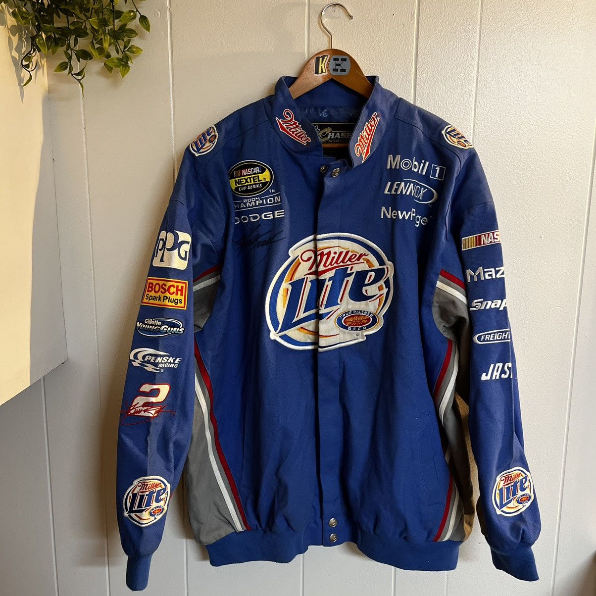 Chase Authentics Kurt Busch Miller Light Nascar Jacket XXL