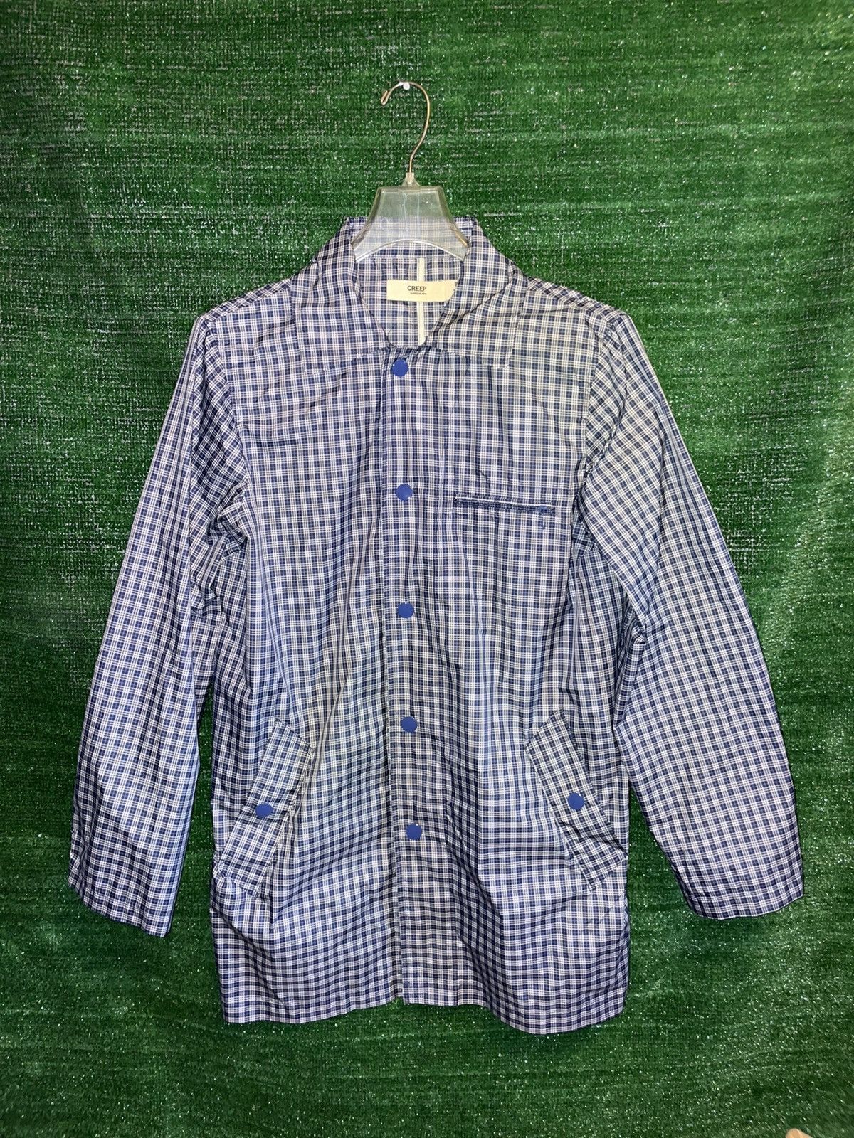 Creep Long Sleeve Plaid Button-Up
