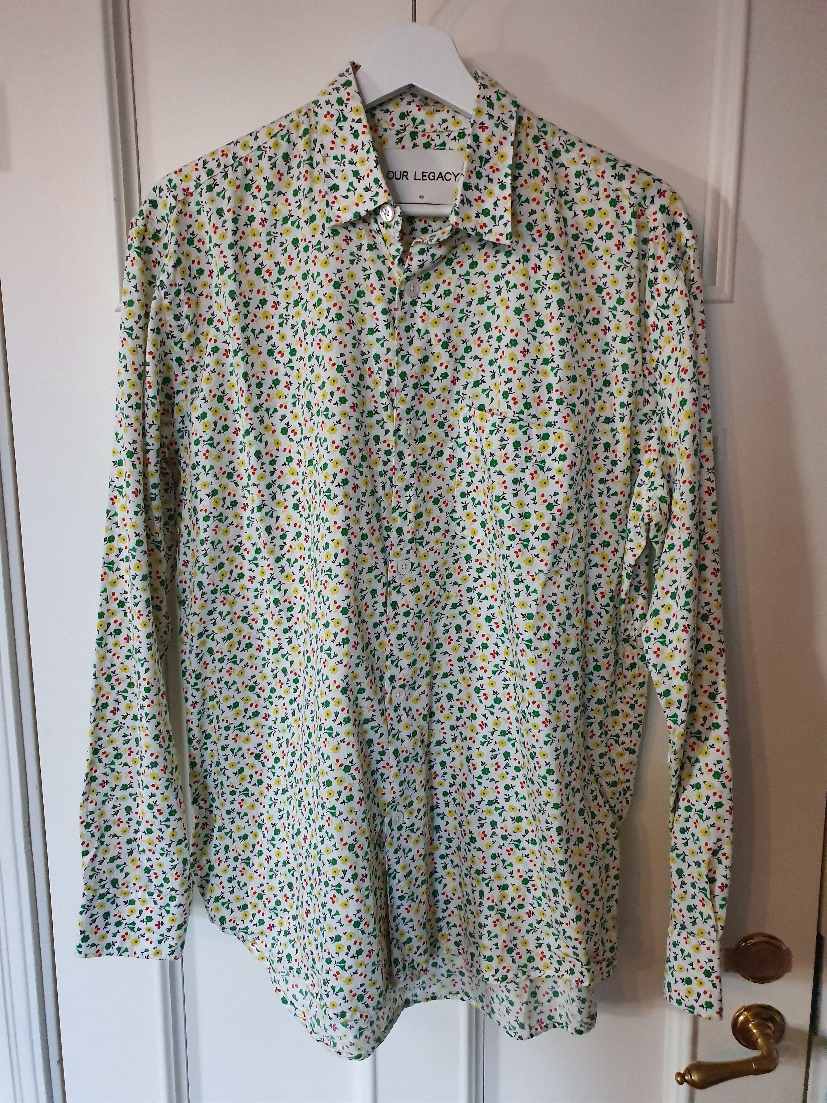トップス Our Legacy 1950's White Lemon Shirt Our Legacy Our Legacy 1950'S SHIRT WHITE LEMON COTTON LINEN