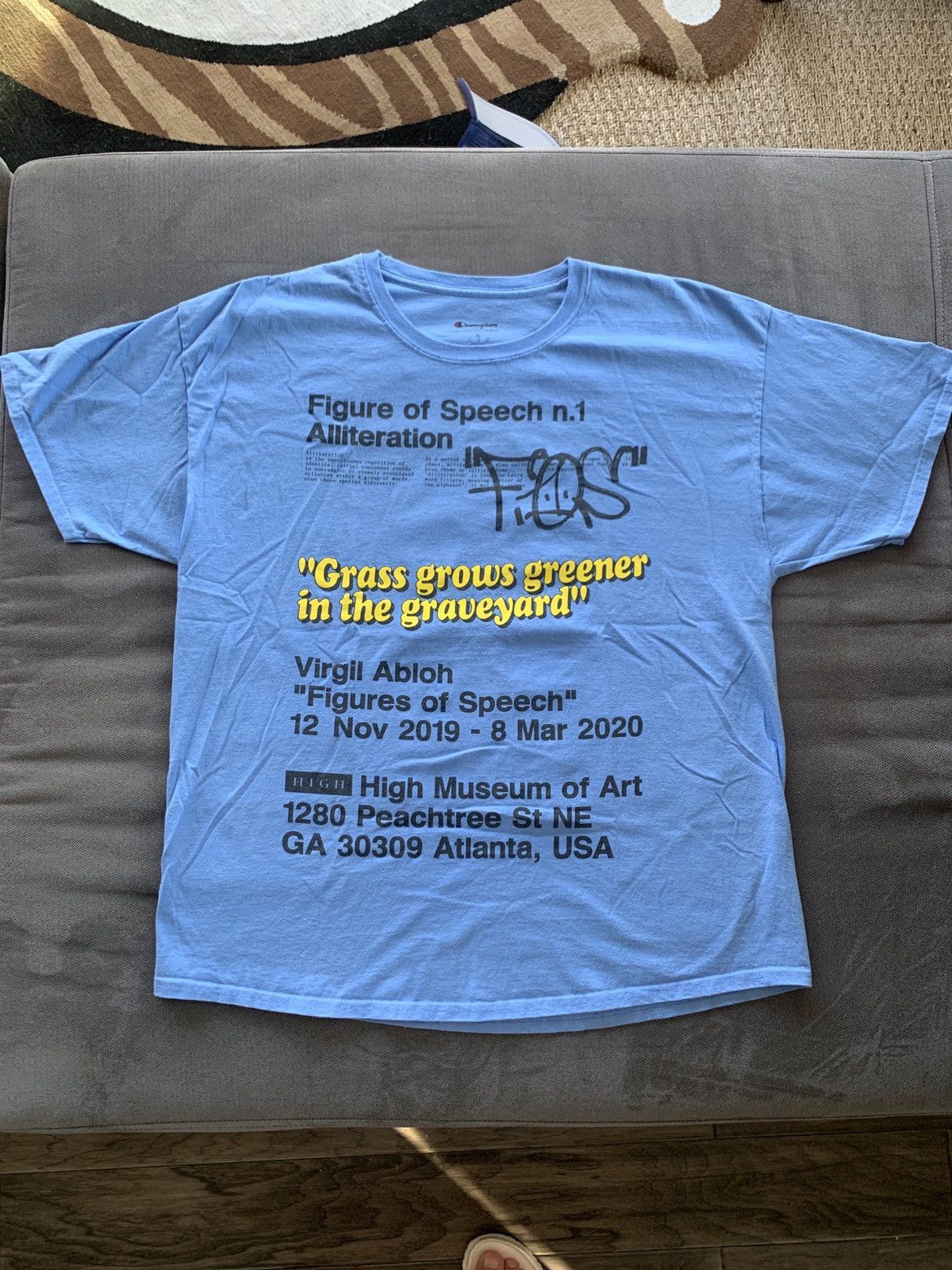 OFF-WHITE Designer Virgil Abloh FIGURES OF SPEECH T-Shirt Atlanta High  Museum XL