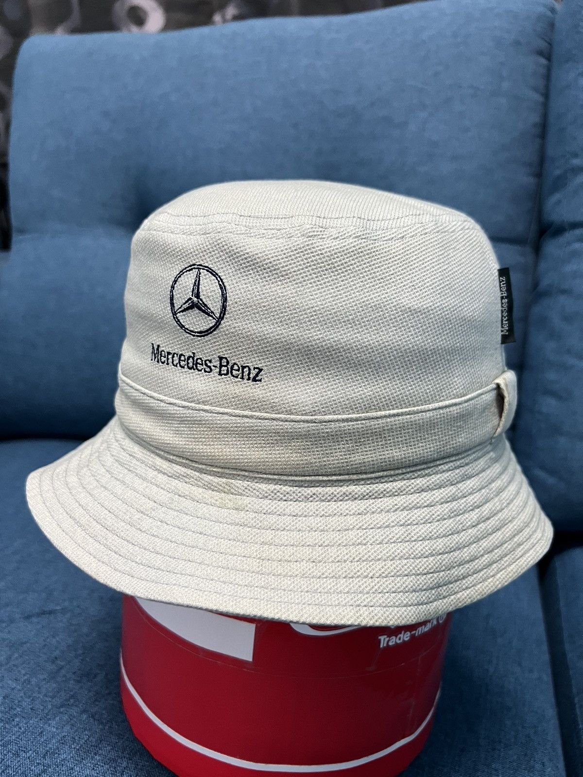 Mercedes-Benz × Vintage Rare💥 Vintage 90s Mercedes Benz Embroidery Logo Hat Japans Size ONE SIZE - 2 Thumbnail