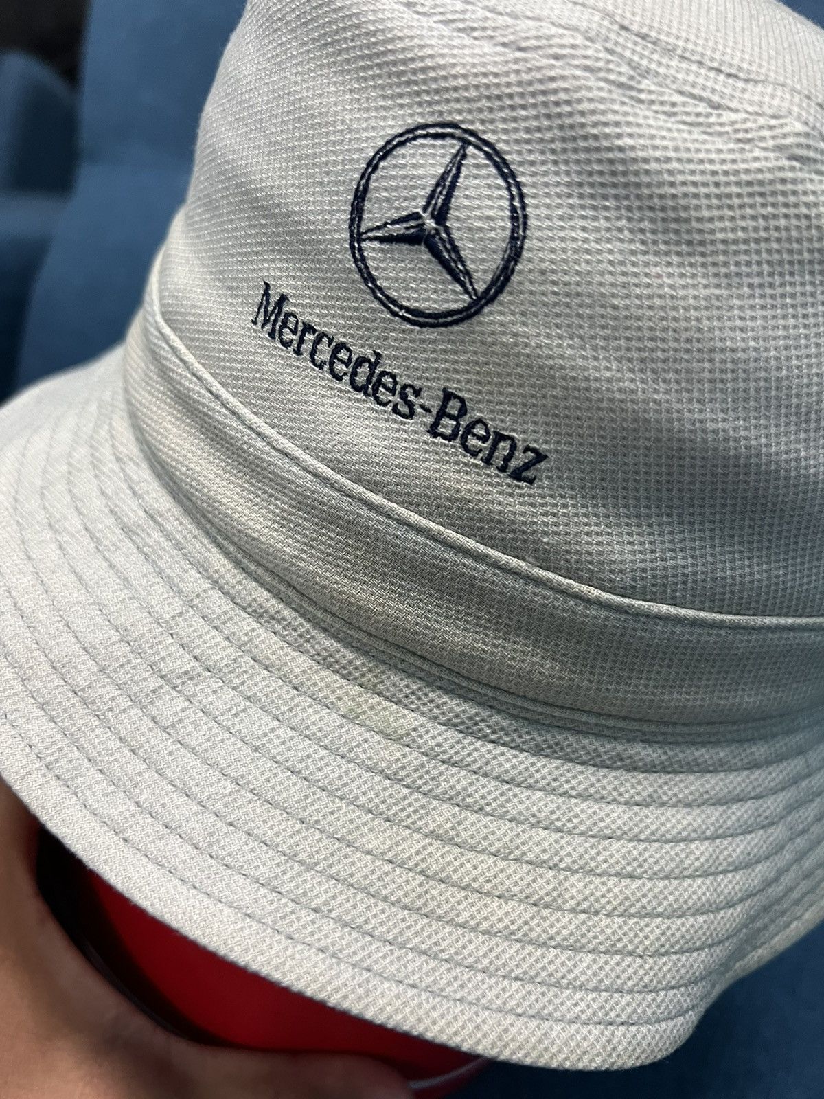 Mercedes-Benz × Vintage Rare💥 Vintage 90s Mercedes Benz Embroidery Logo Hat Japans Size ONE SIZE - 4 Thumbnail