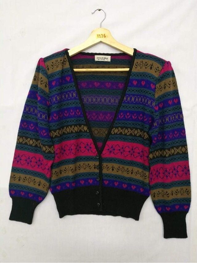 🔴LAMADE MUGI Stripe Pullover Multicolour Knitting/Cardigan