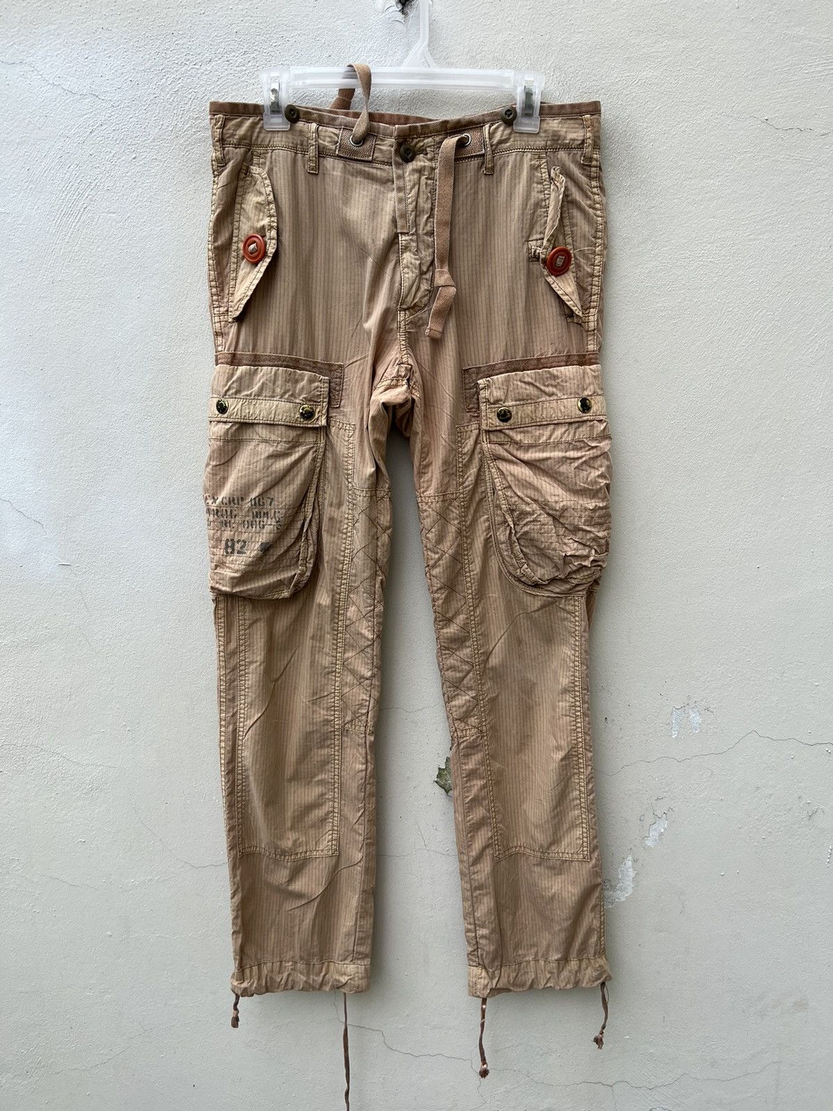 Polo Ralph Lauren Vintage Polo RL Ripstop Military Parachute Cargo Trouser Size US 31 - 6 Thumbnail