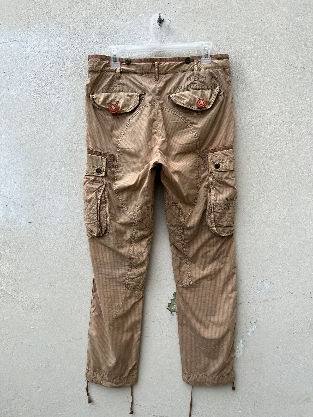 Polo Ralph Lauren Vintage Polo RL Ripstop Military Parachute Cargo Trouser Size US 31 - 16 Thumbnail