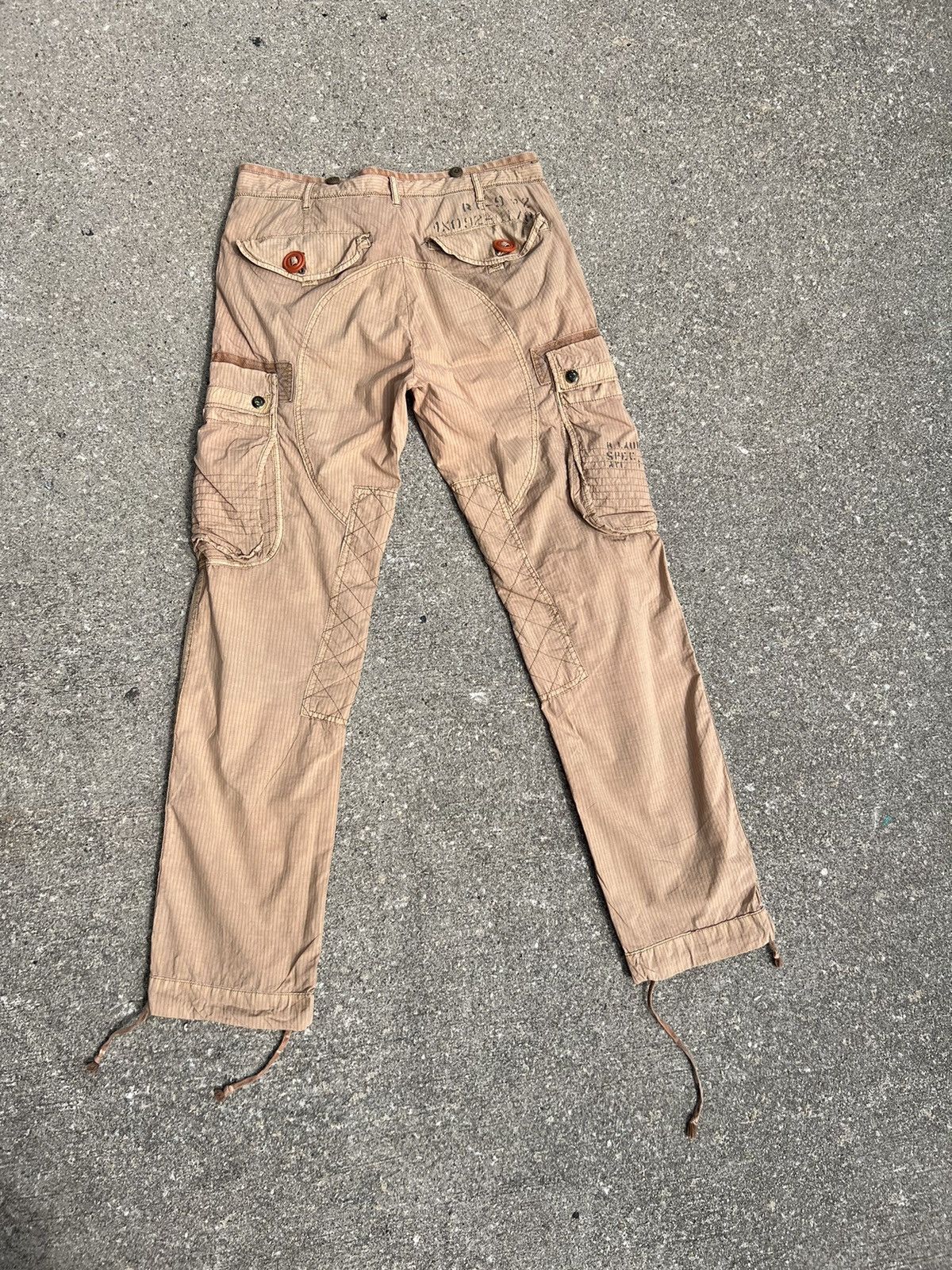 Polo Ralph Lauren Vintage Polo RL Ripstop Military Parachute Cargo Trouser Size US 31 - 5 Thumbnail