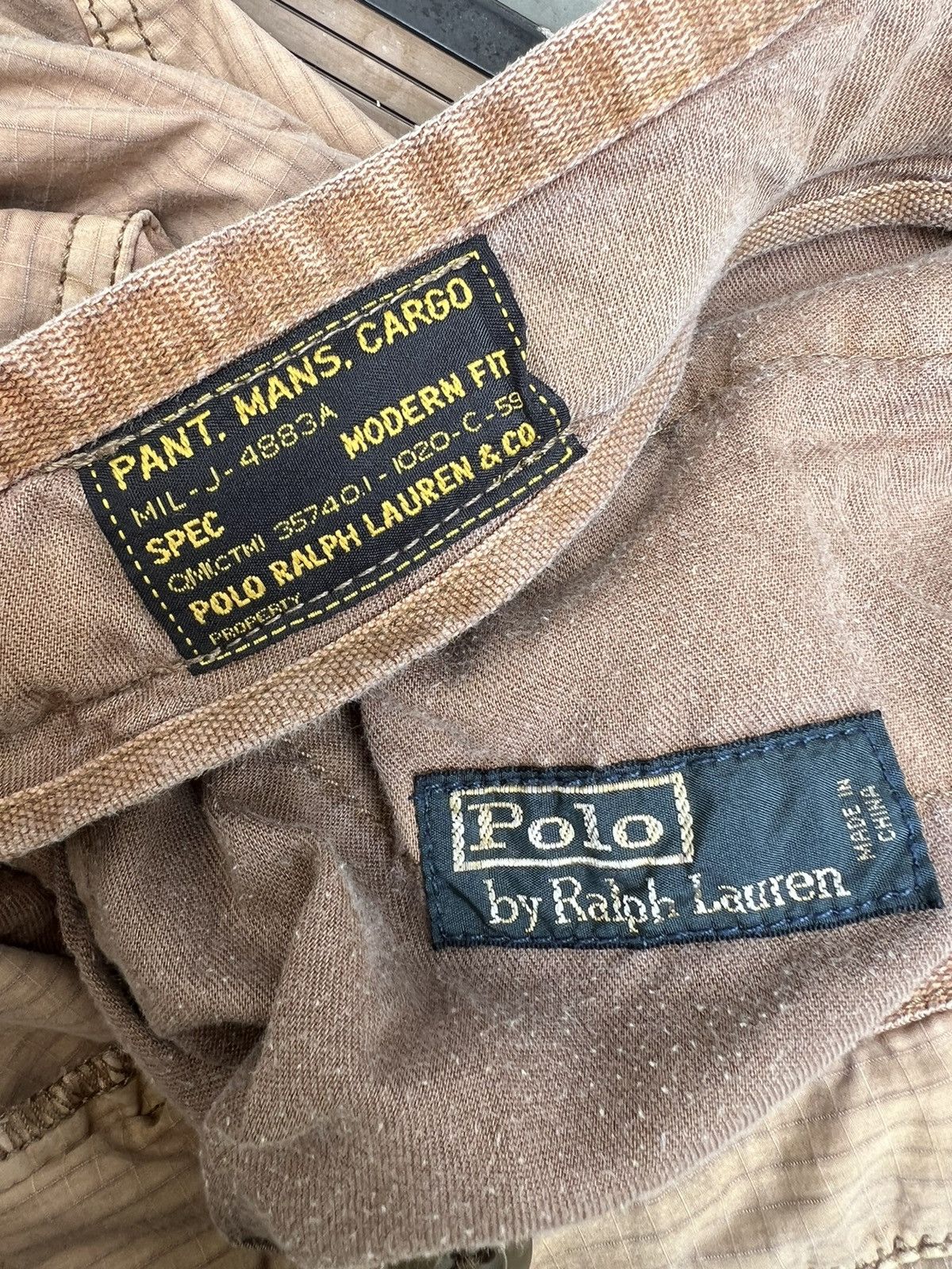 Polo Ralph Lauren Vintage Polo RL Ripstop Military Parachute Cargo Trouser Size US 31 - 23 Thumbnail
